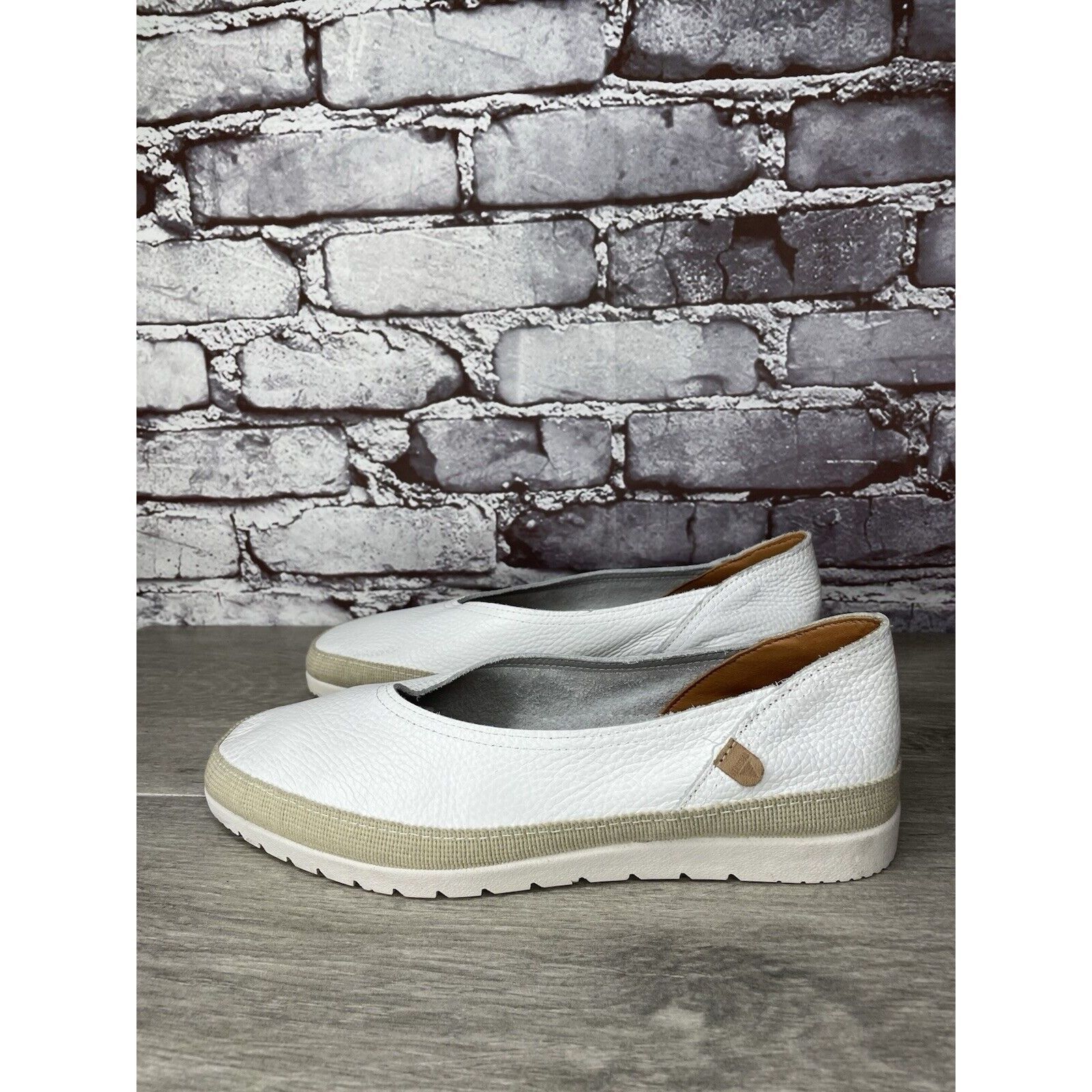Other Verbenas White Leather Loafers Slip On Sneaker Casual Beach Size US 10 / IT 40 - 8 Thumbnail