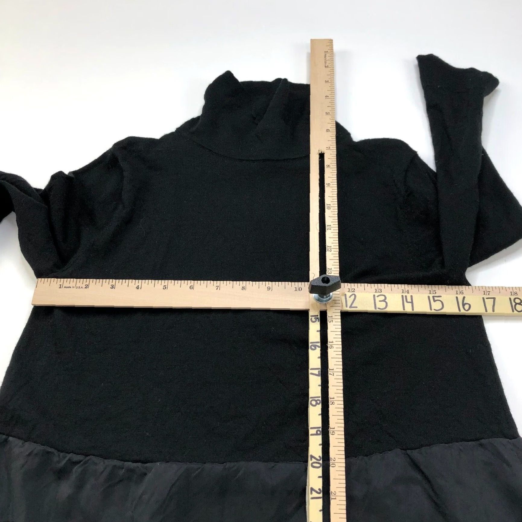Cos COS Sweater Womens S Turtleneck Pullover 100% Wool Two Tone Lightweight Black Slim Fit Knit Pullover Casual Mens Womens Size S / US 4 / IT 40 - 5 Thumbnail
