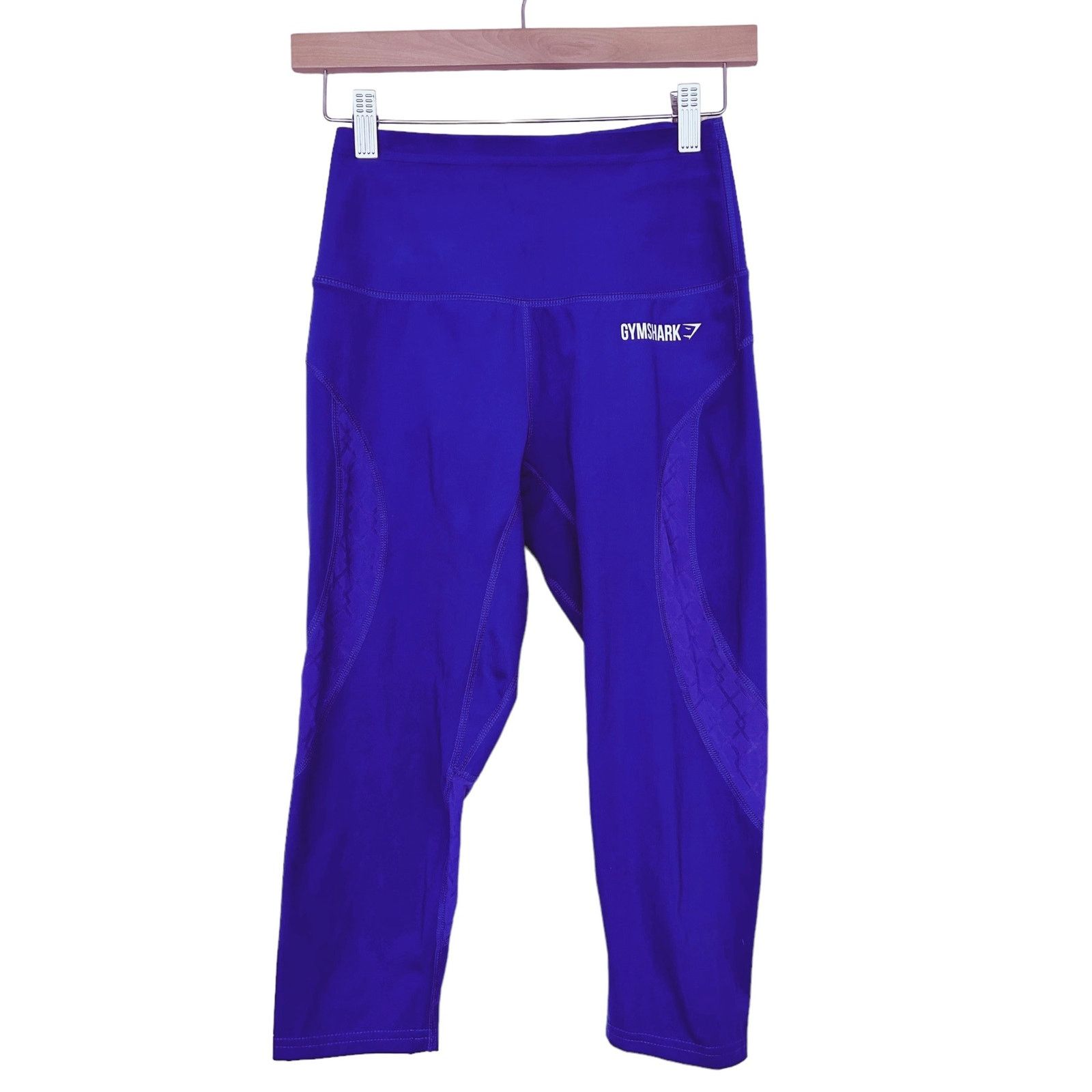 Gymshark Gymshark Purple Cropped Leggings Sz XS Size 26" / US 2 / IT 38 - 6 Thumbnail