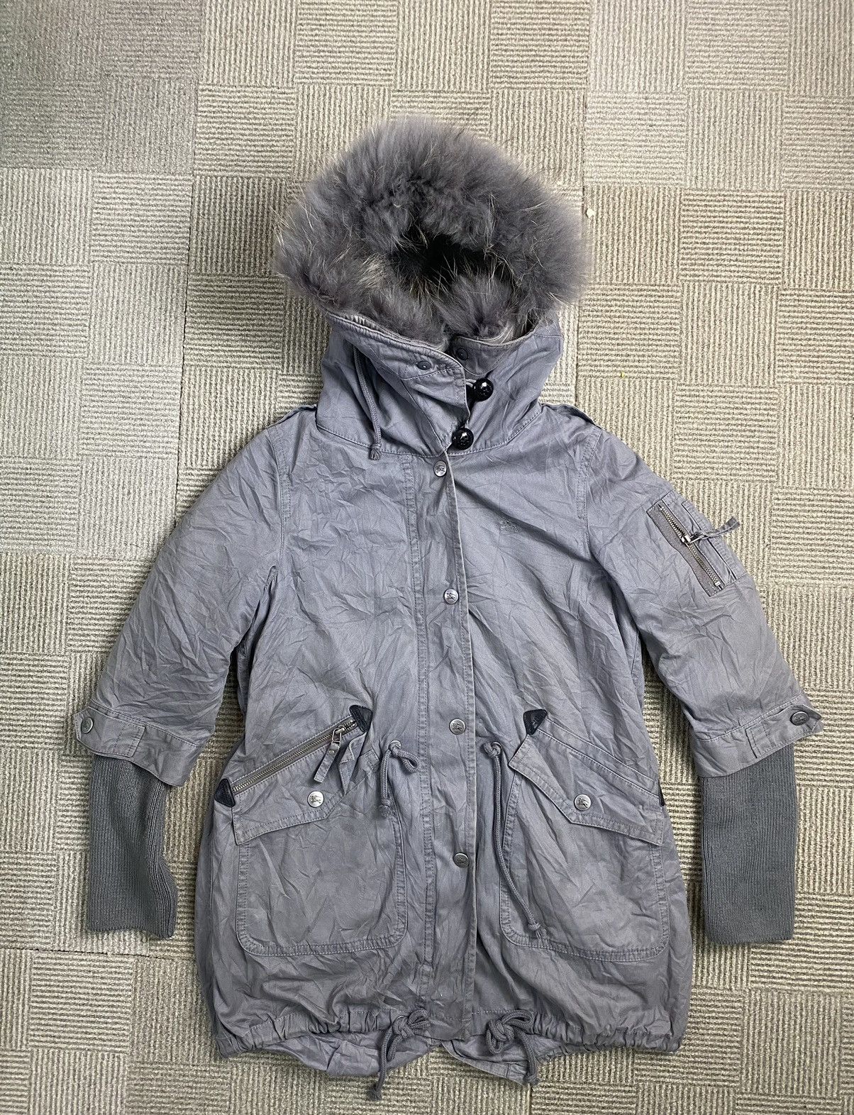 Burberry BURBERRY LONDON BLUE LABEL PARKA JACKET NICE STYLE Size S / US 4 / IT 40 - 5 Thumbnail