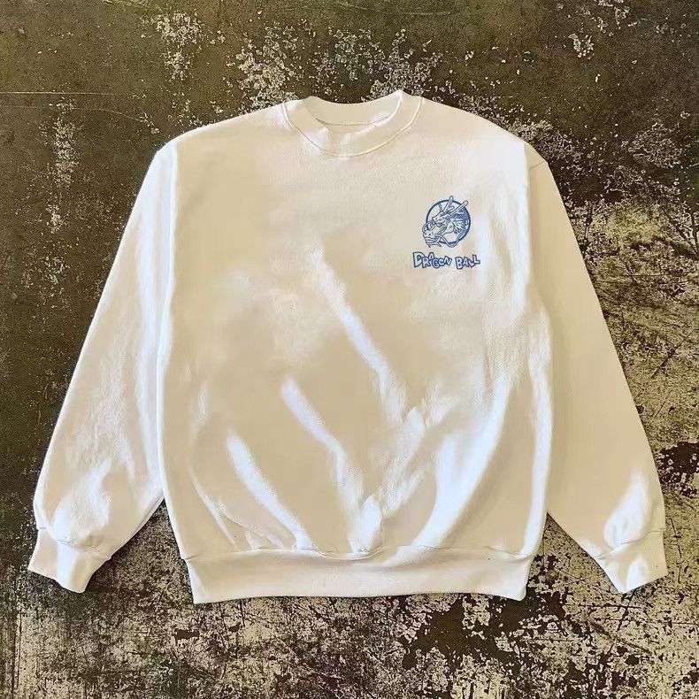 Japanese Brand × Vintage White street retro cartoon dragon ball print sweatshirt y2k Size US M / EU 48-50 / 2 - 2 Thumbnail