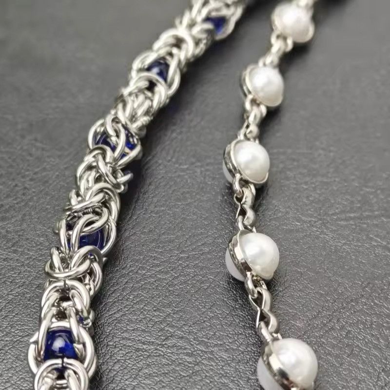 Jewelry 2 Layer Natural Echo Pearled Wallet Chain Size ONE SIZE - 2 Thumbnail
