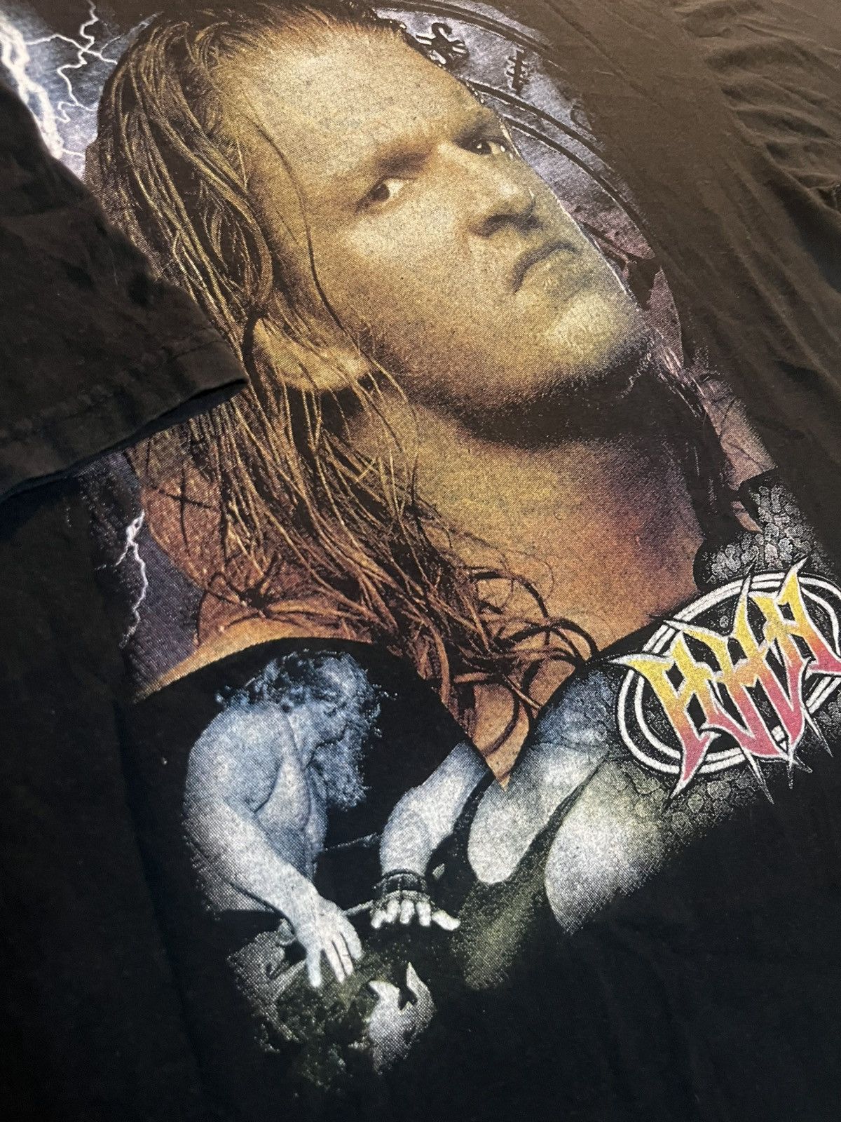 WCW/nWo 1999 TRIPLE H WCW Wrestling Rare Boot Tee 22x28 Size US L / EU 52-54 / 3 - 9 Thumbnail