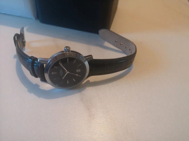 Designer Rotary black dial leather strap watch Size ONE SIZE - 2 Thumbnail