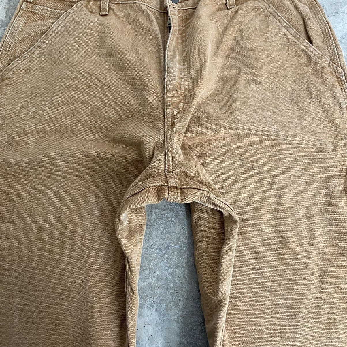 Carhartt Vintage Carhartt Blanket Lined Tan Carpenter Work Pants Size US 35 - 14 Thumbnail