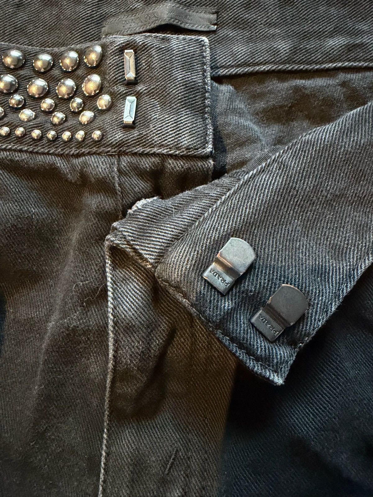 Prada 2012 studded denim jeans Size US 33 - 4 Thumbnail