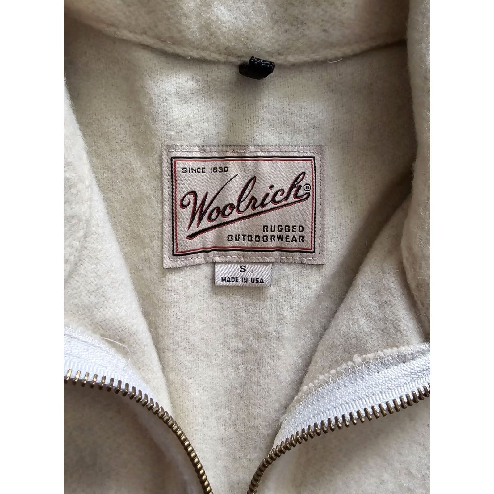 Vintage VINTAGE Woolrich Pullover 1/2 Zip Pockets Wool Mens Small Cream Grey USA Shirt Regular XS? Size US S / EU 44-46 / 1 - 3 Thumbnail