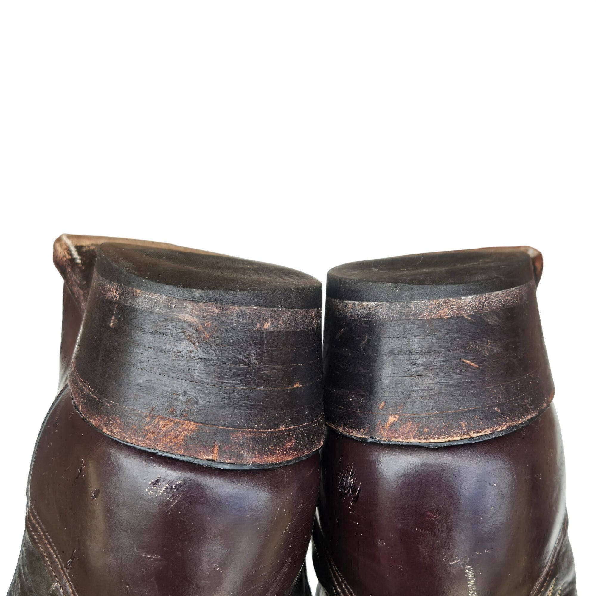 Nocona Vintage Nocona Cowboy Boots Two Tone Brown Leather Mens 11.5 Size US 11.5 / EU 44-45 - 20 Thumbnail