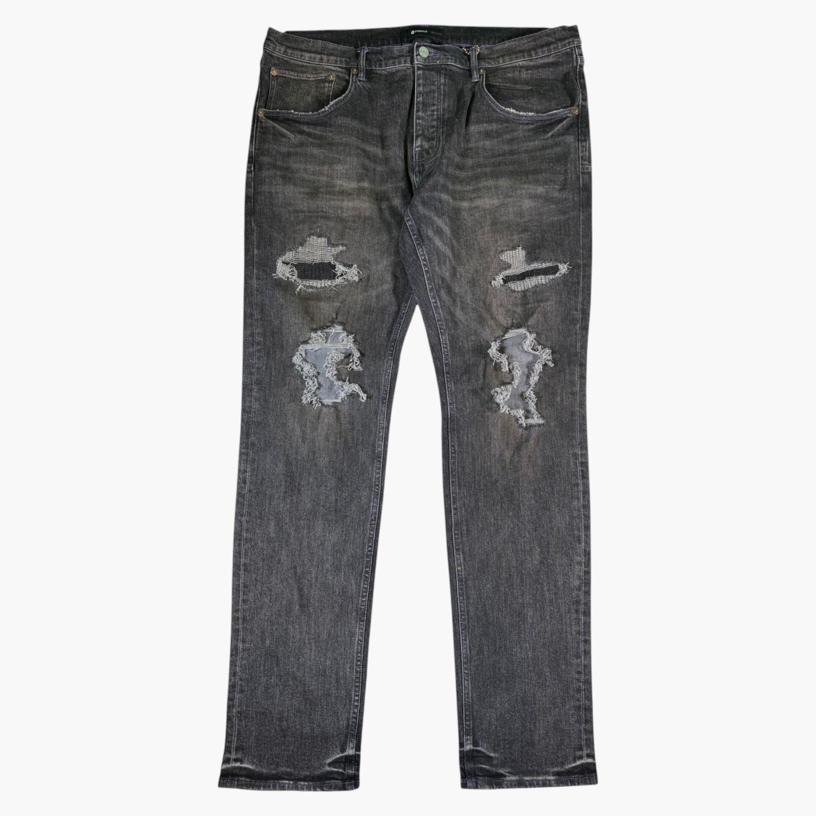 Purple Brand Purple Brand Outline Black Wash & Purple Jeans Size US 40 / EU 56 - 1 Thumbnail