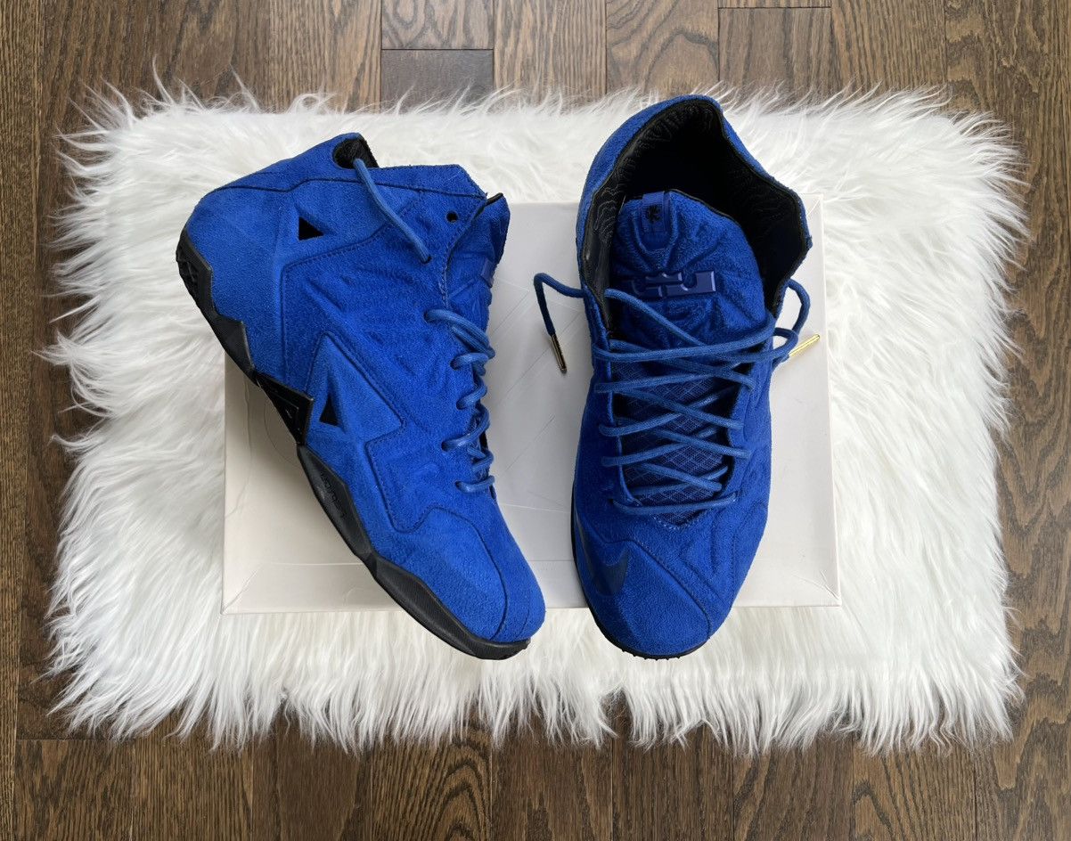 Nike LeBron 11 EXT Suede QS Game Royal 2014 Size US 9 / EU 42 - 4 Thumbnail