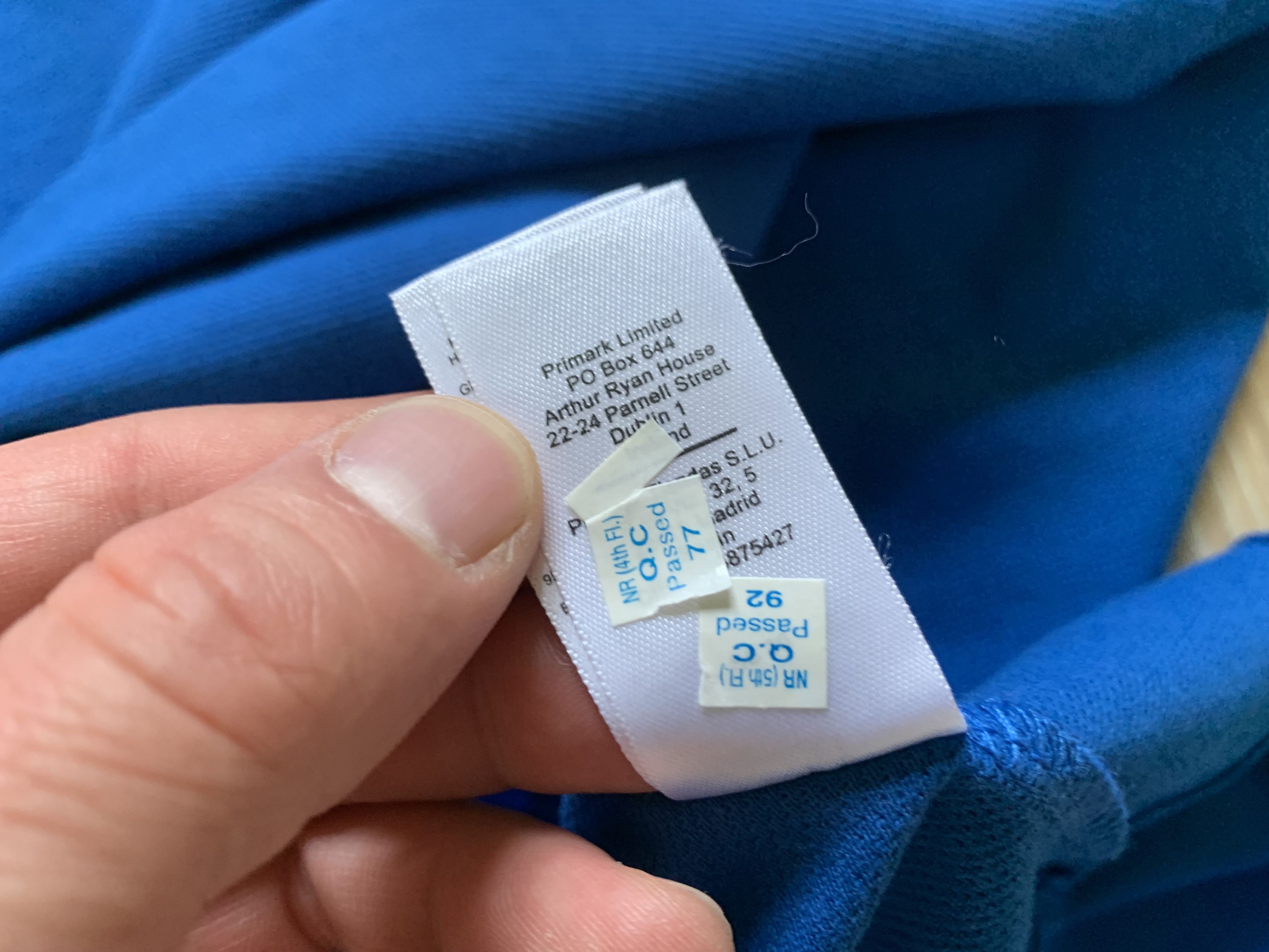 Primark Primark Basic Blue Cotton Polo T Shirt Size US M / EU 48-50 / 2 - 11 Thumbnail