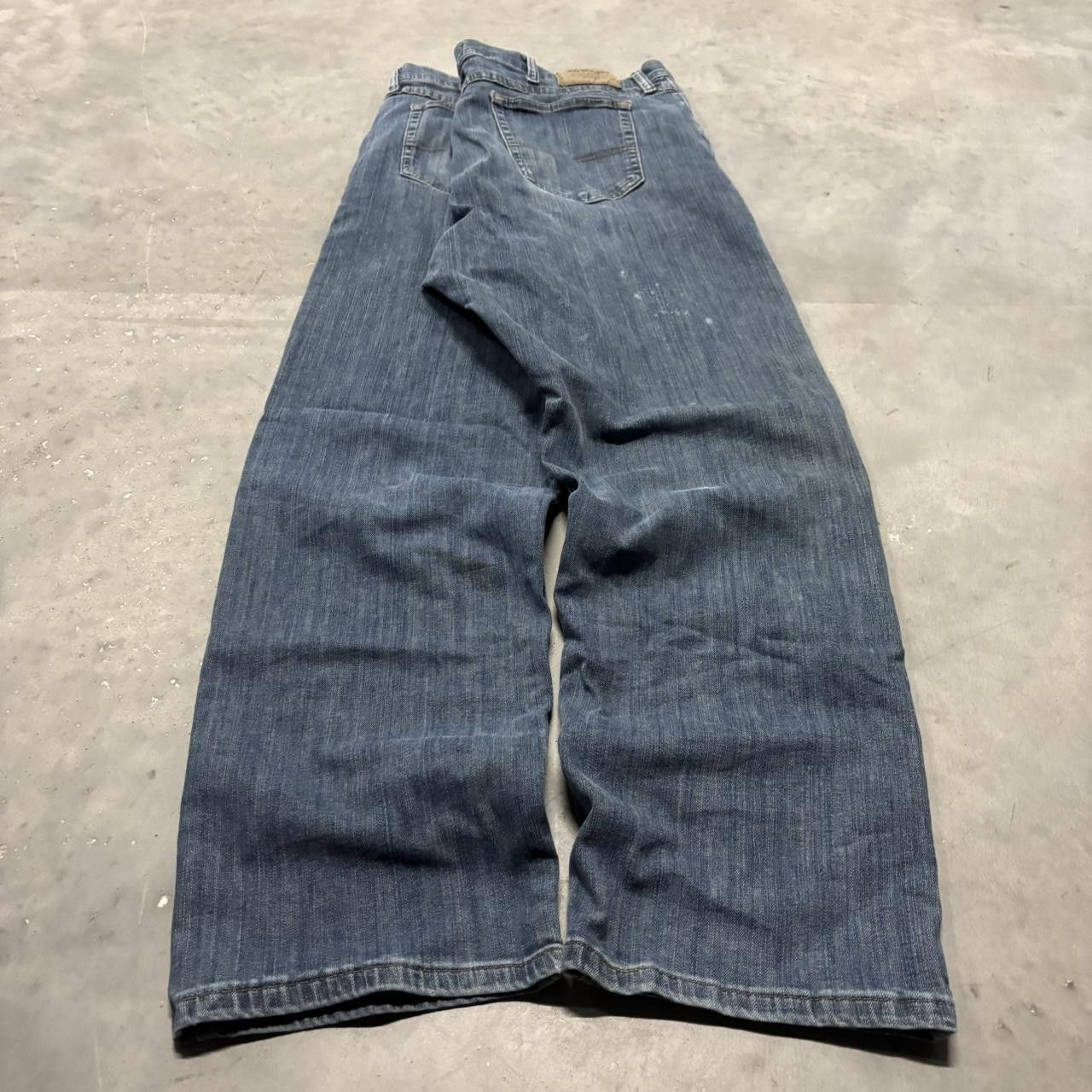 Japanese Brand × Vintage Crazy Vintage Y2K/2000s Grunge Dark Wash Denim Jeans! Size US 40 / EU 56 - 4 Thumbnail
