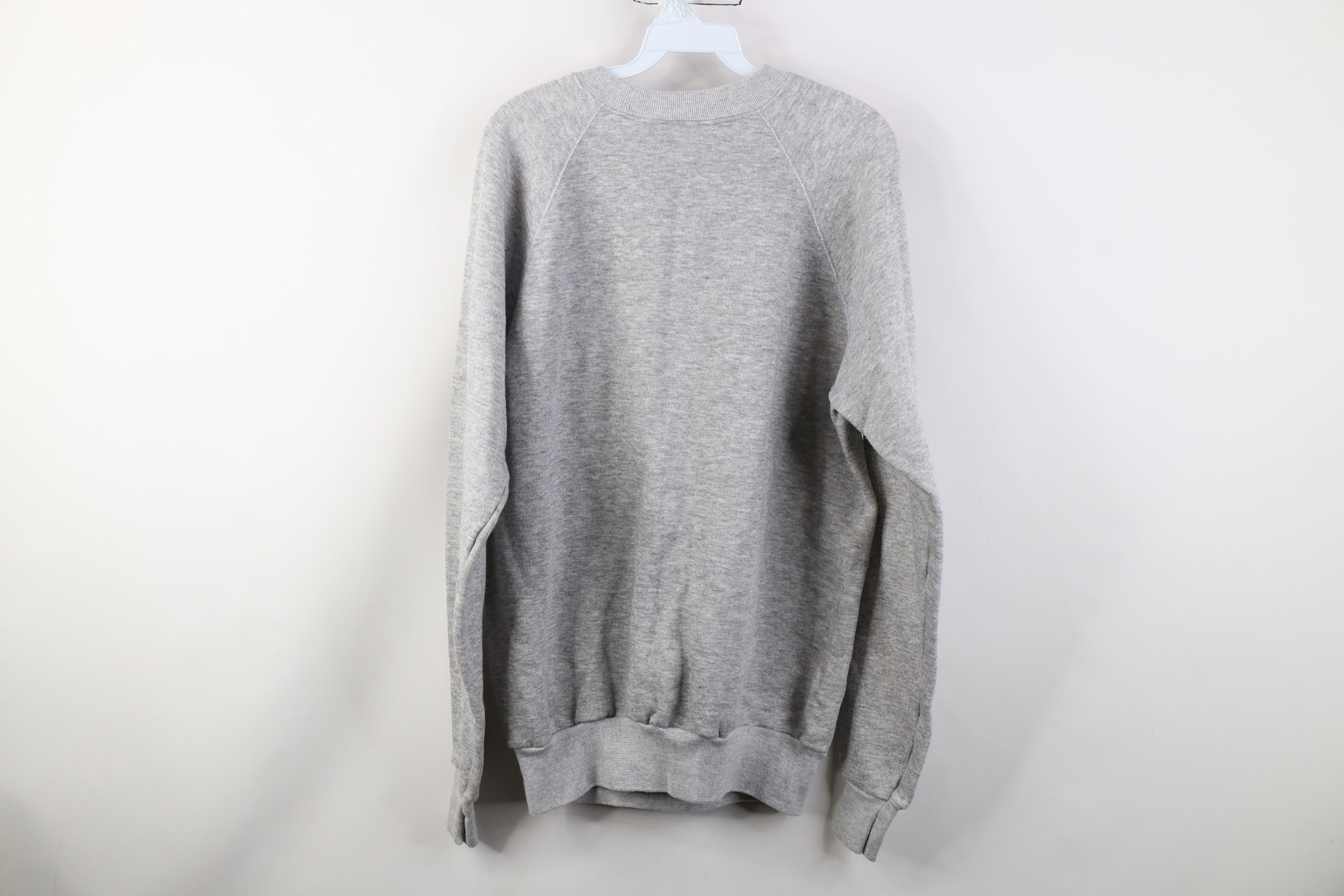 Vintage Vintage 70s Streetwear Crewneck Sweatshirt Heather Gray USA Size US XL / EU 56 / 4 - 10 Thumbnail