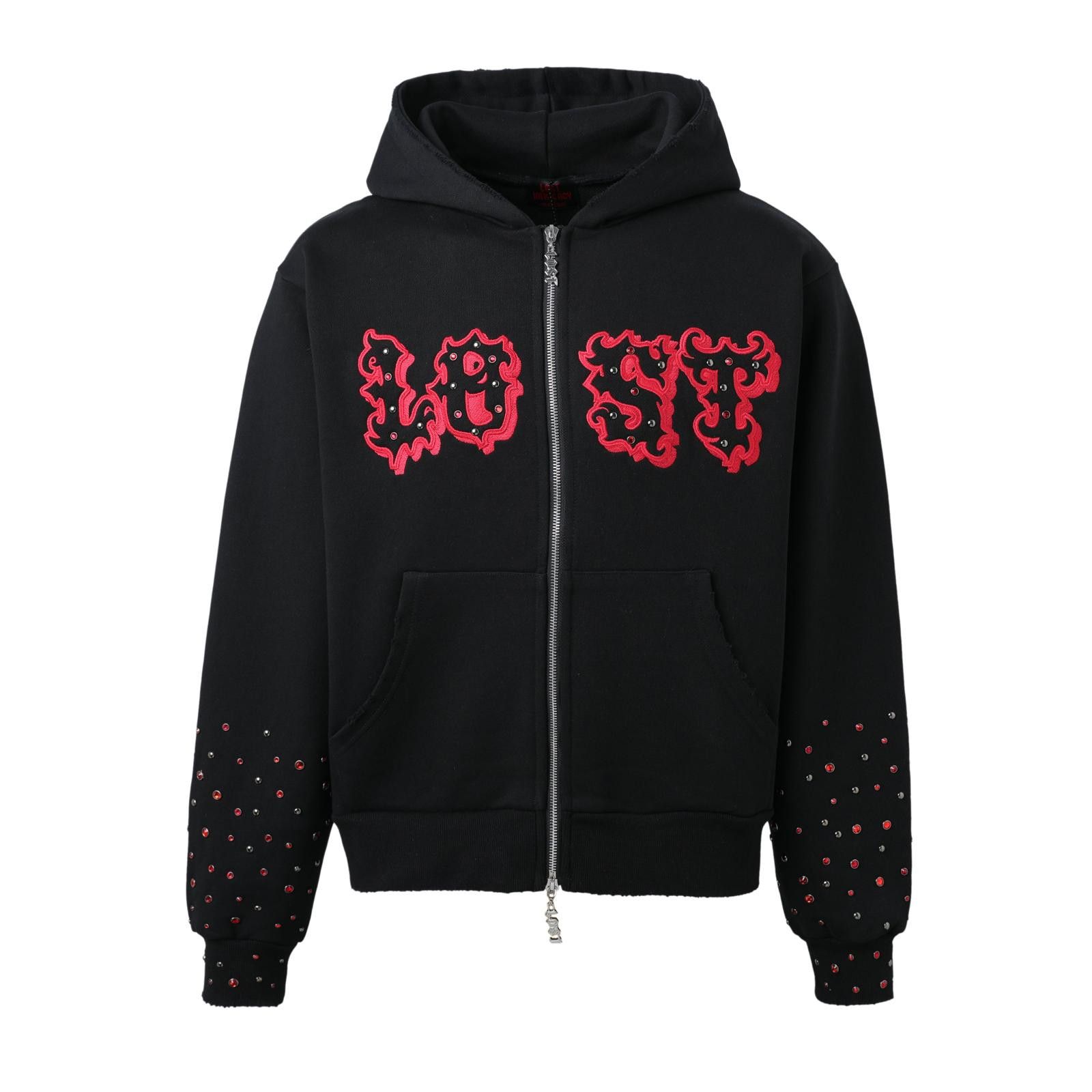 LOST INTRICACY Lost Intricacy 'Patch' Black & Red Full Zip Hoodie Size US M / EU 48-50 / 2 - 1 Preview