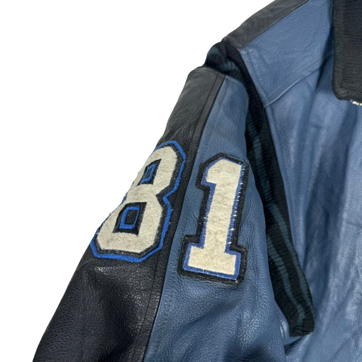 Georges Marciano × Guess × Vintage ☀️GUESS LEAGUE CHAMPION VARSITY LEATHER JACKET Size US M / EU 48-50 / 2 - 5 Thumbnail