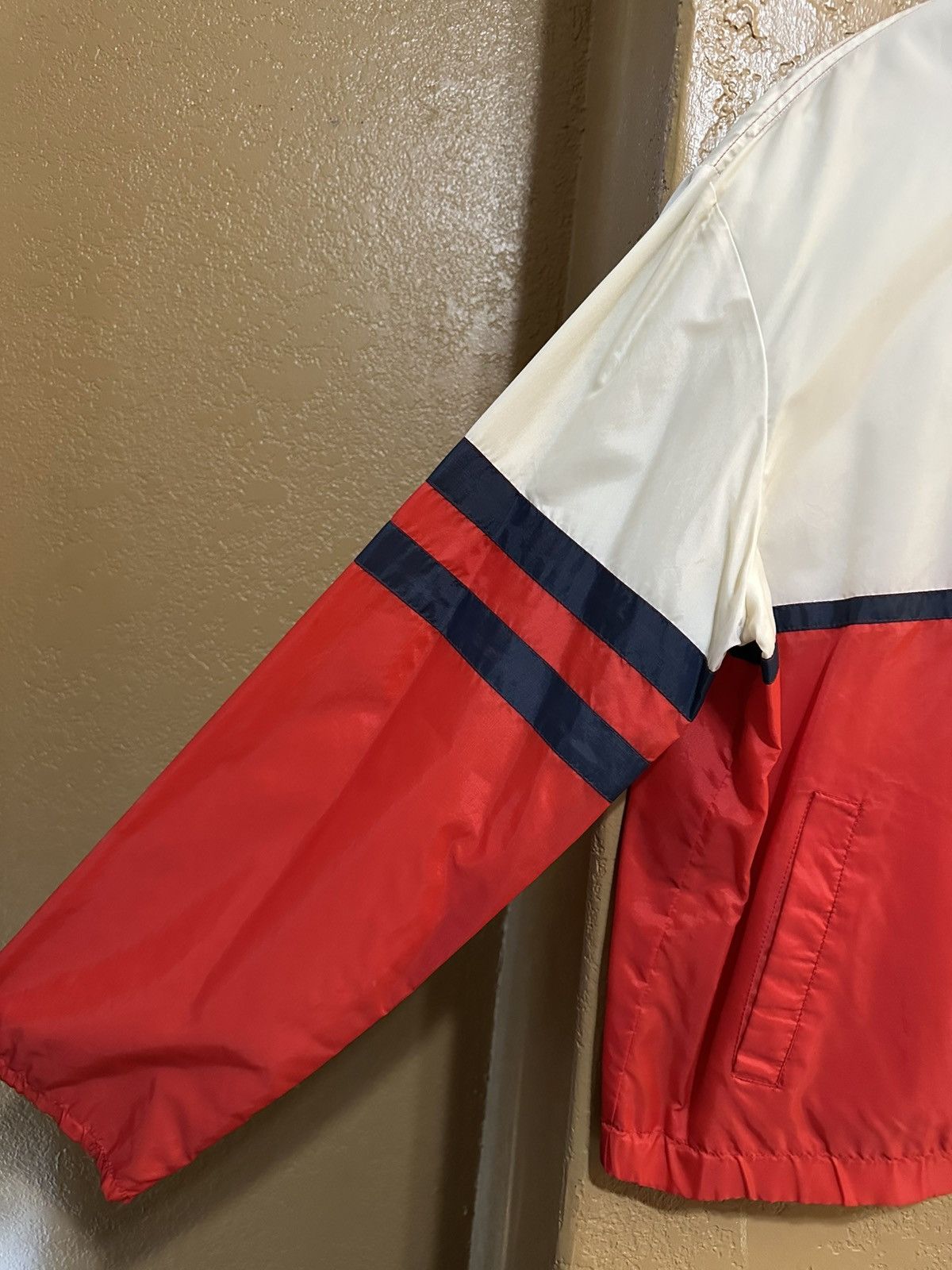 Vintage 📌 vintage 1980s Sigallo striped windbreaker jacket Size US L / EU 52-54 / 3 - 4 Thumbnail