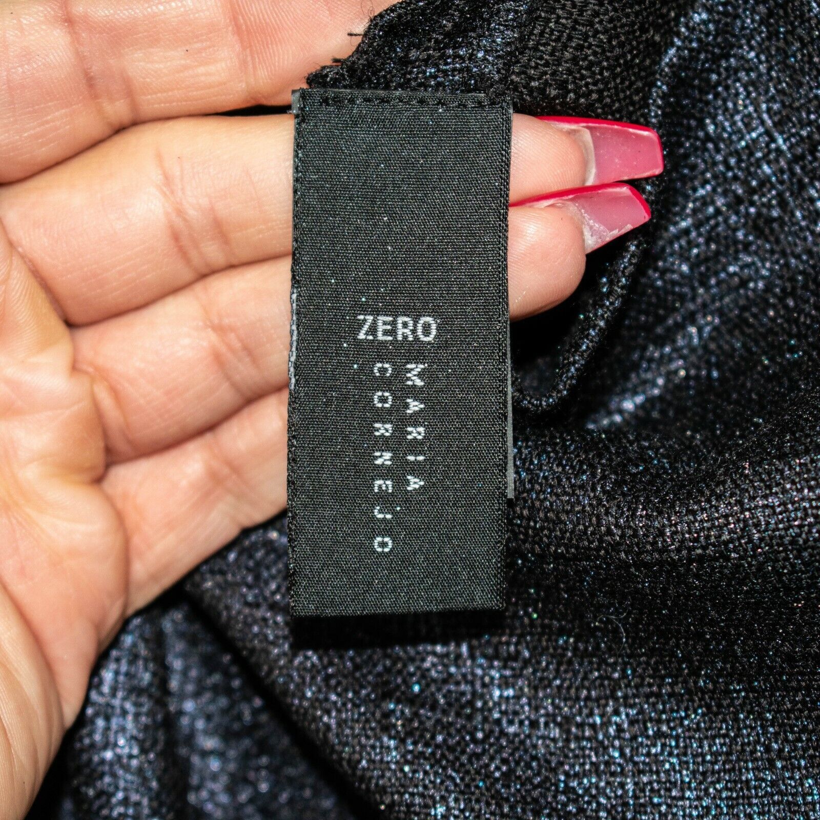 Zero + Maria Cornejo ZERO Maria Cornejo the Bubble Dress Blue Metallic wool Blend Size XS / US 0-2 / IT 36-38 - 3 Thumbnail