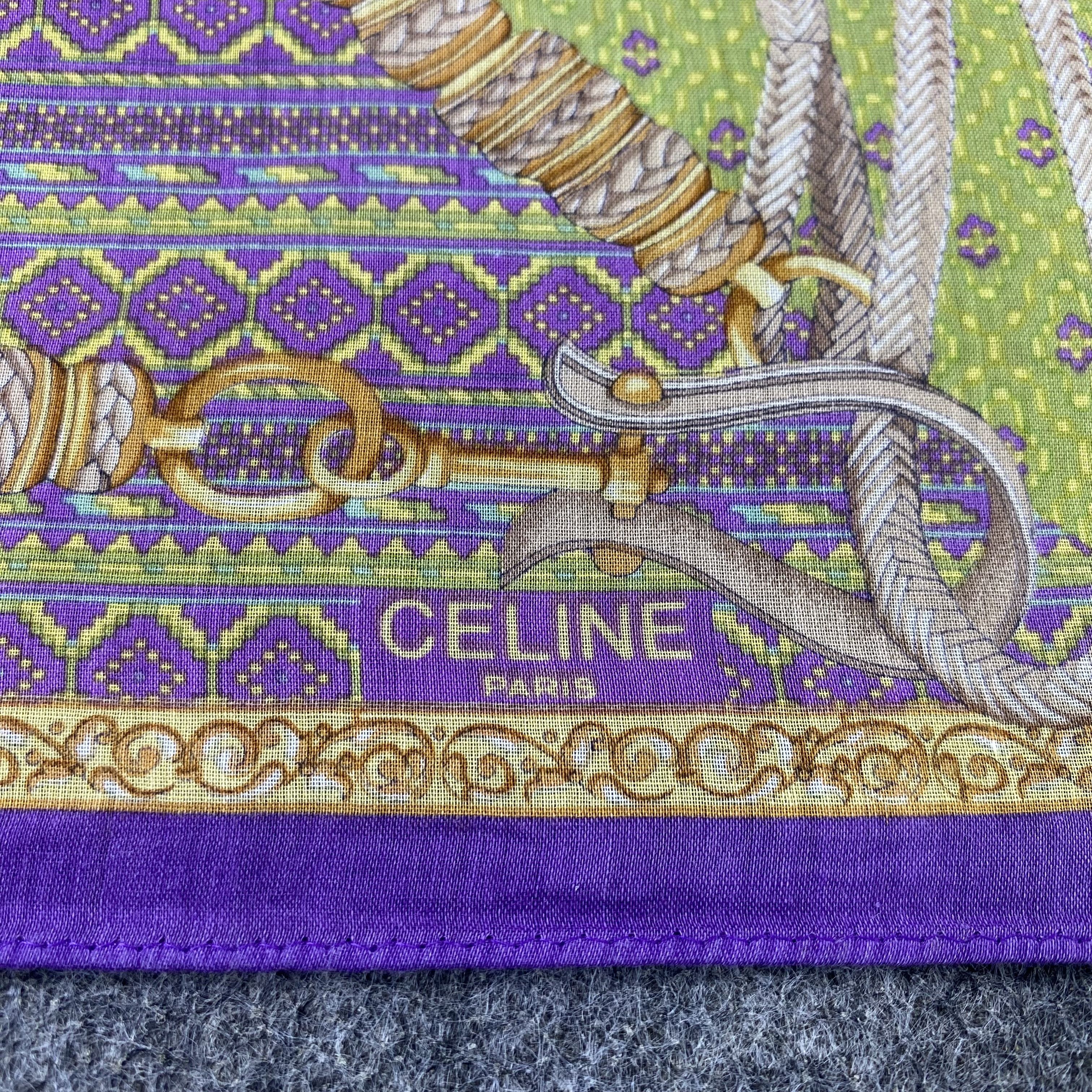 Celine Celine Handkerchief Neckerchief Bandana-B1744 Size ONE SIZE - 7 Thumbnail