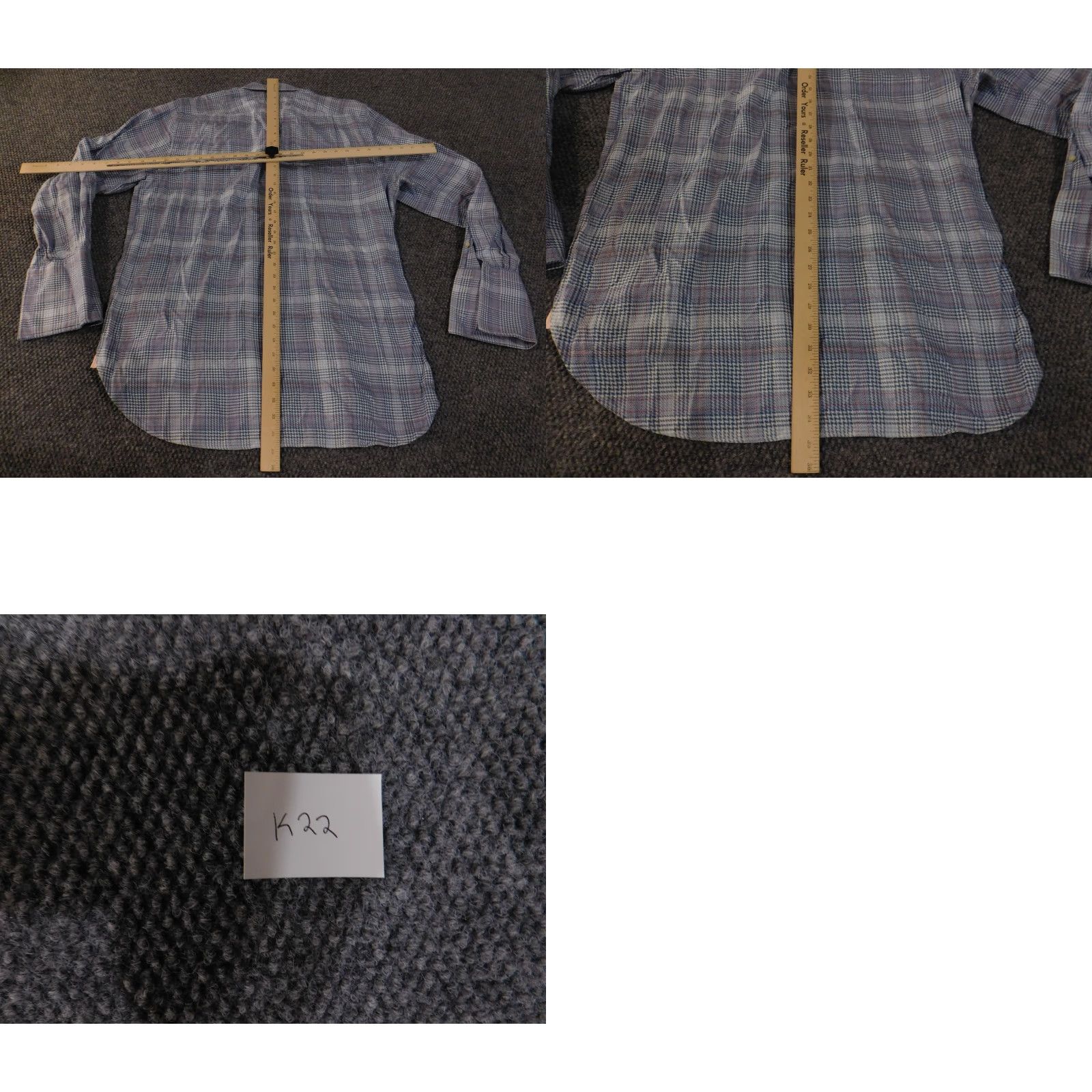 Pinko Thomas Pink dress shirt Mens 16.5 Blue plaid Prestige business casual Shirt Mens Blue Plaid 16.5 Button-Down French Cuff Knit Cotton Size US XL / EU 56 / 4 - 9 Thumbnail