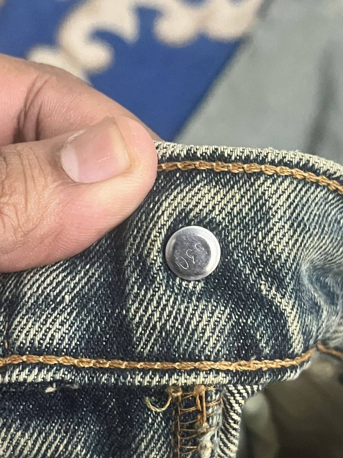 Levi's Levis 550 Orange Tab Distressed Denim Size US 29 - 5 Thumbnail
