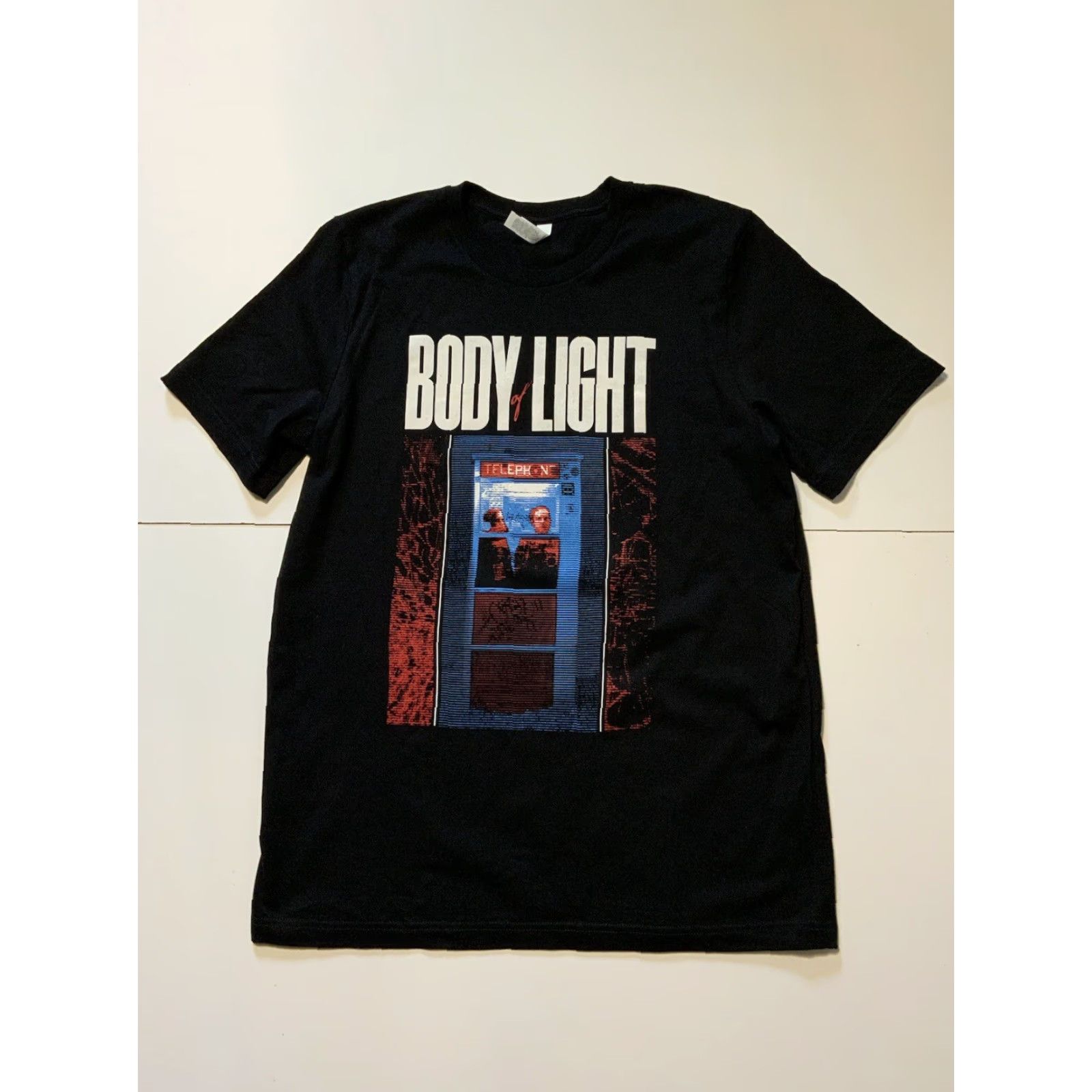 Vintage Body Of Light Electronic Dance House DJ Telephone Booth Black Graphic T-Shirt LG Mens Size US L / EU 52-54 / 3 - 2 Thumbnail