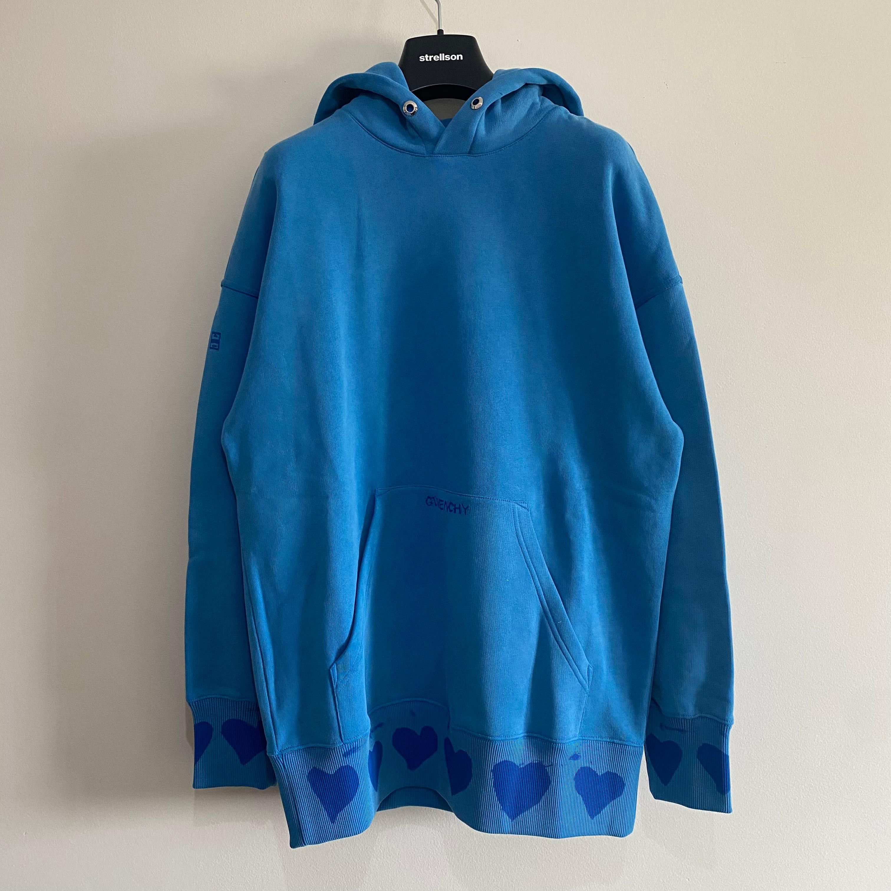 Givenchy x Josh Smith Blue Reaper Print Oversized Logo Hoodie Size XS / US 0-2 / IT 36-38 - 5 Thumbnail