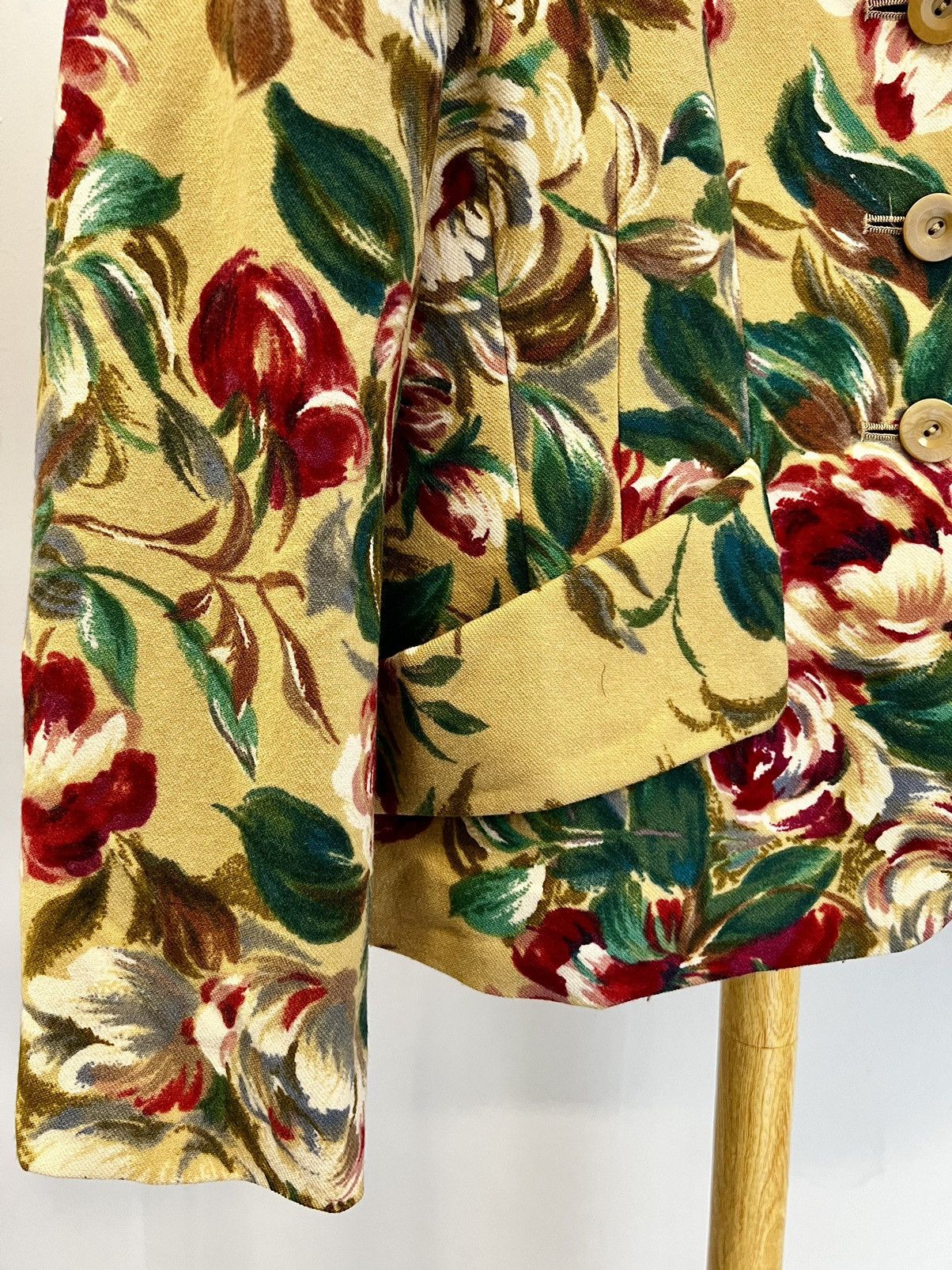 Kenzo × Vintage Vintage Kenzo Floral Blazer Size XXS / US 00 / IT 34 - 3 Thumbnail