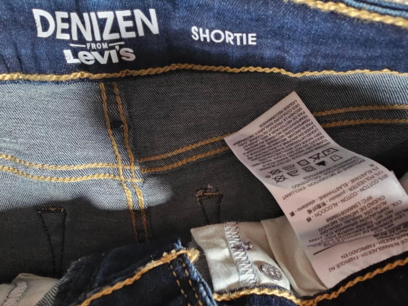 Other Levi's Denizen Juniors Denim High Rise Shortie Shorts Cuff 7 Size 30" / US 8 / IT 44 - 3 Thumbnail