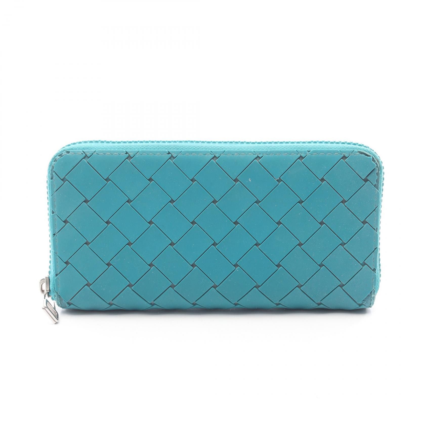 Bottega Veneta Bottega Veneta Bottega Veneta Intrecciato Rubber Long Zip Wallet Plastic / Synthetic Long Wallet DUTY FREE for USA Size ONE SIZE - 1 Thumbnail