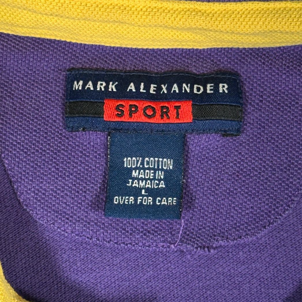 Vintage VINTAGE Mark Alexander Sport Polo Shirt Mens M Purple Stripe 90s Shirt Size US M / EU 48-50 / 2 - 4 Thumbnail