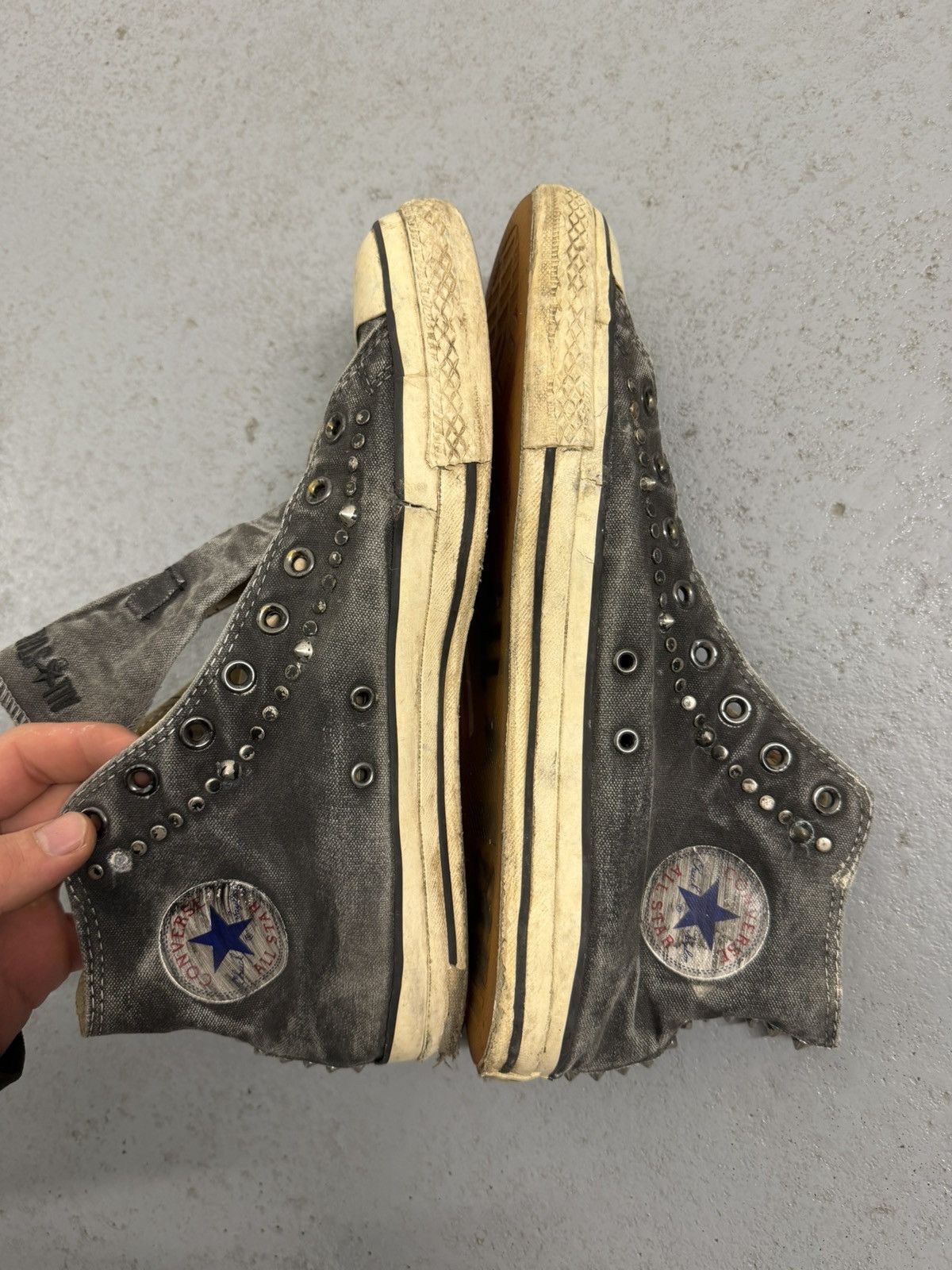 Converse × John Varvatos John Varvatos x Convers Metal Rivets Sneakers Size US 13 / EU 46 - 10 Thumbnail