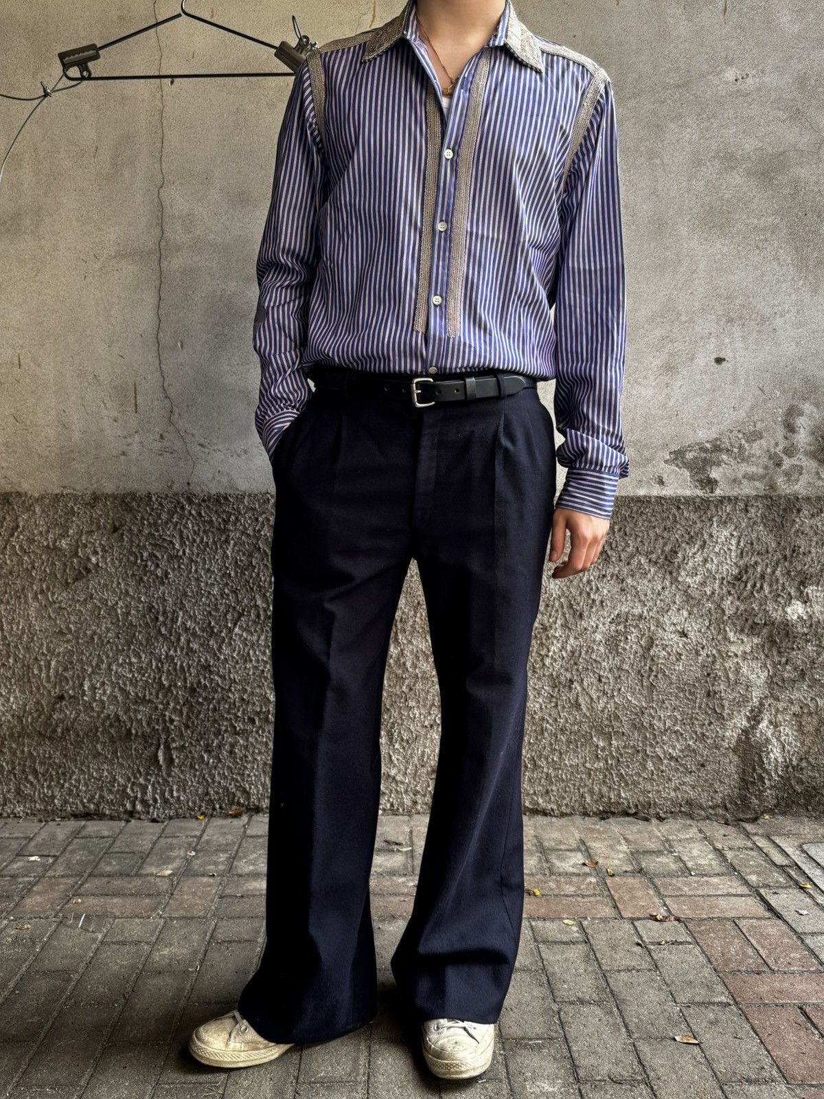 Dries Van Noten Dries Van Noten Embellished button up shirt Size US M / EU 48-50 / 2 - 12 Thumbnail