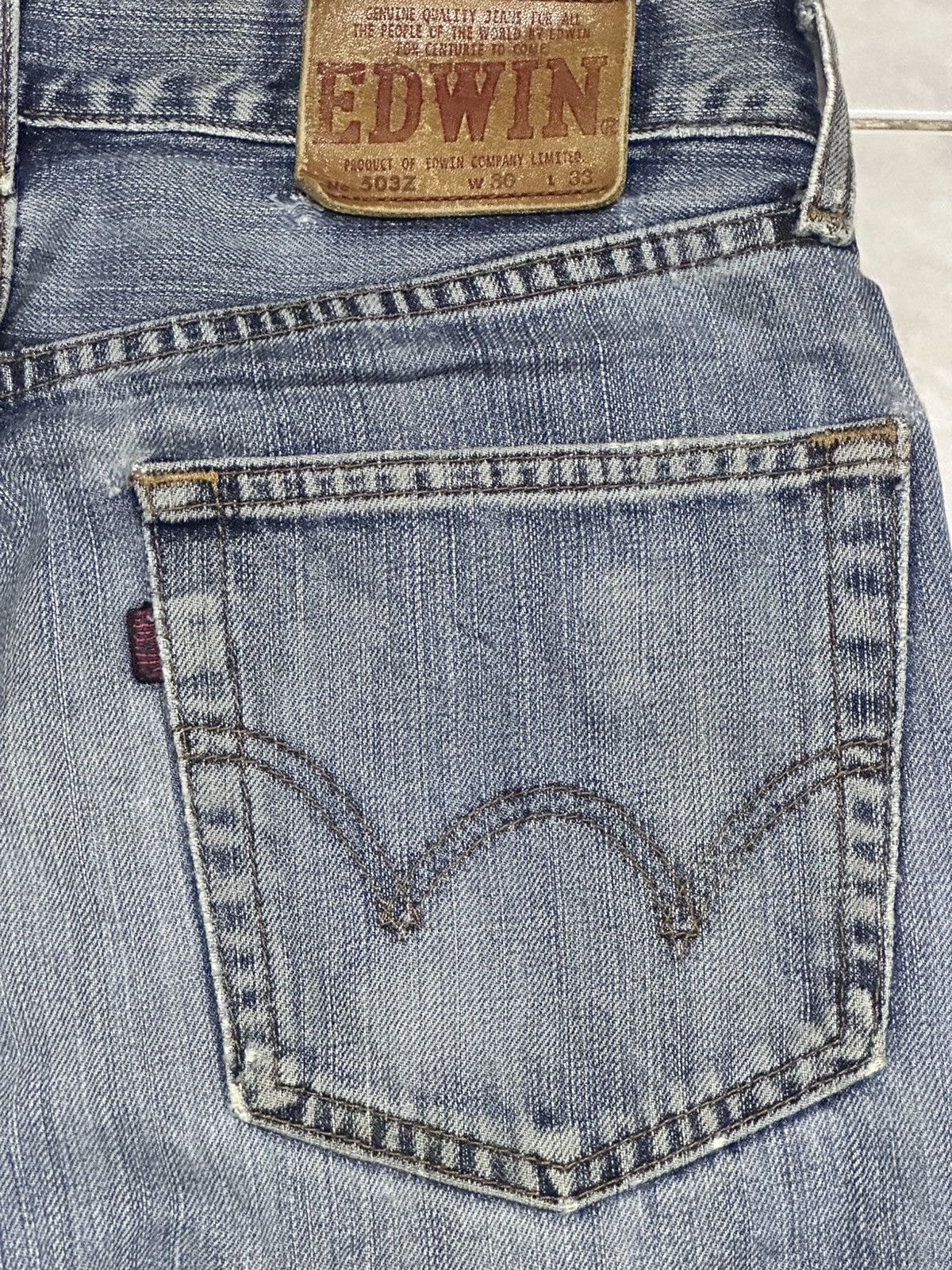 Edwin Vintage Edwin 503 Jean With Baggy Loose Style and Faded Wash Size US 30 / EU 46 - 7 Thumbnail