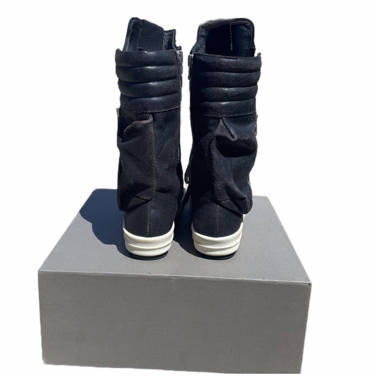 Rick Owens Rick Owens FW15 Sphinx Blistered Calf Leather Cargo Baskets Size US 9.5 / EU 42-43 - 4 Thumbnail
