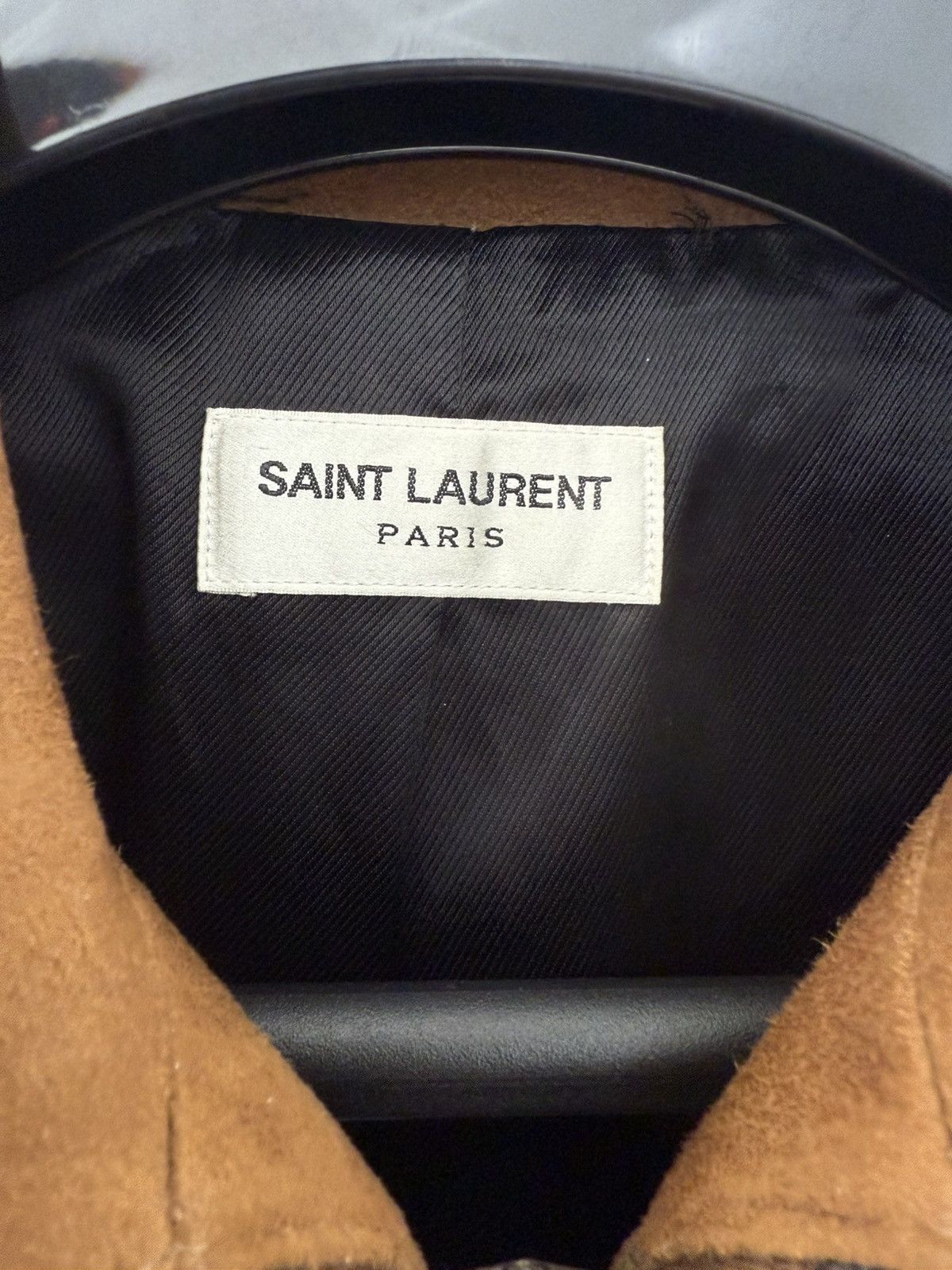 Hedi Slimane × Saint Laurent Paris FW13 Saint Laurent Goat Leather Tan Suede Jacket Size US M / EU 48-50 / 2 - 13 Thumbnail