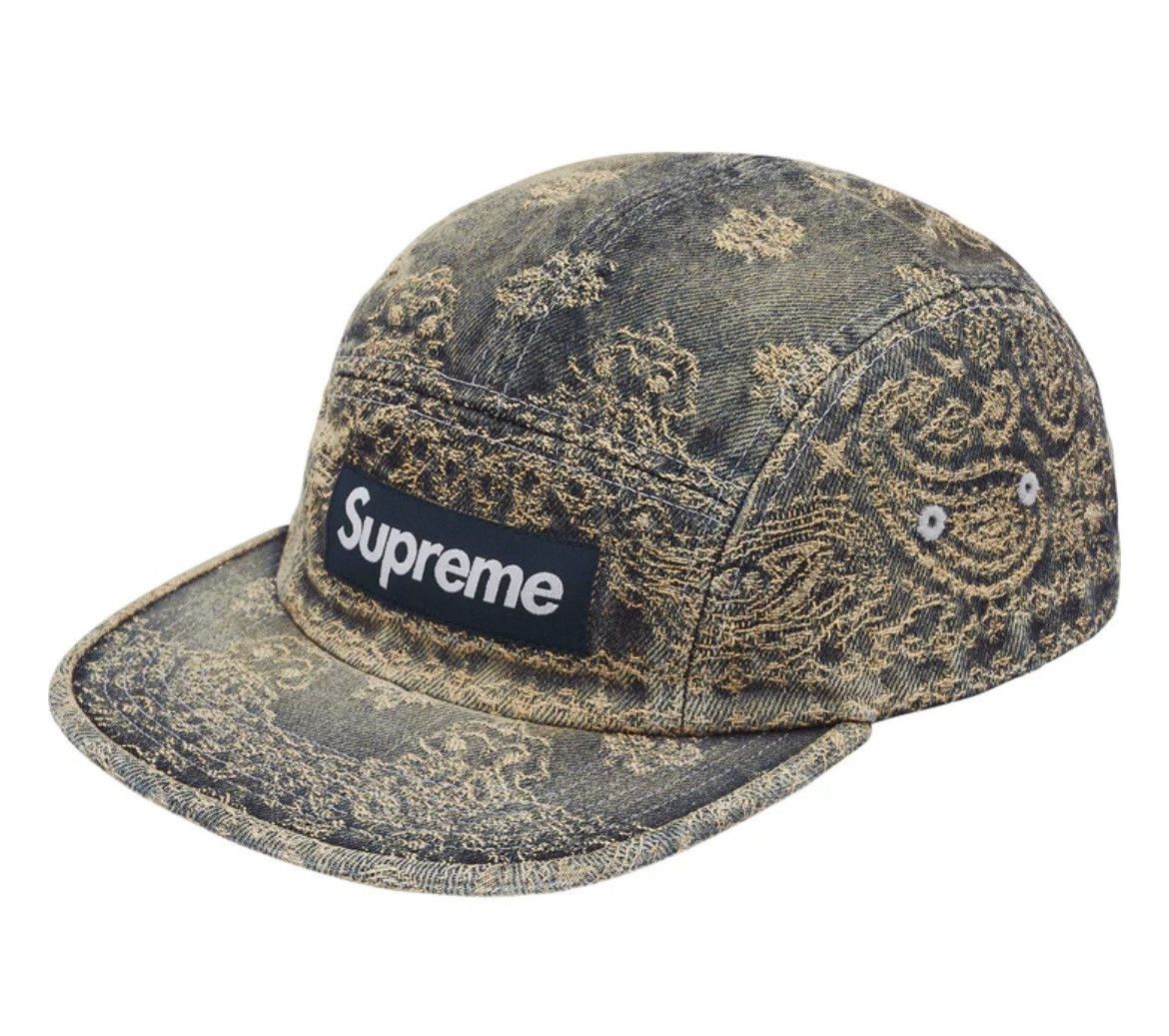 Supreme SUPREME BANDANA JACQUARD DENIM CAMP CAP Size ONE SIZE - 1 Thumbnail
