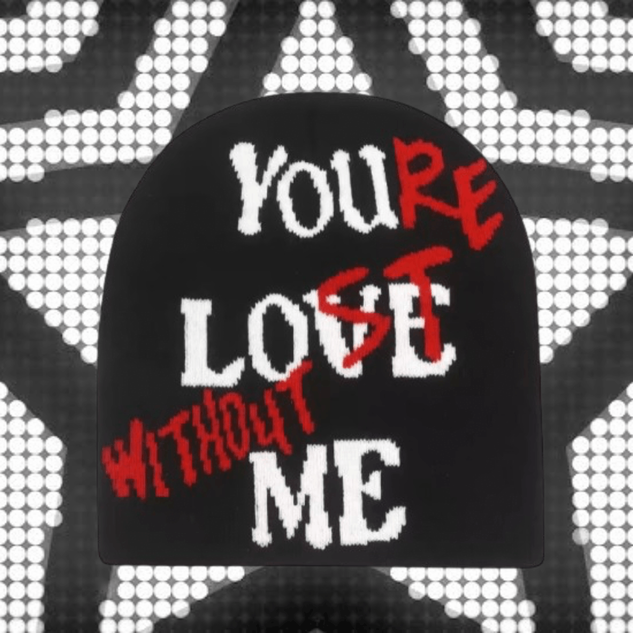 Other "You Love Me" Illusion Knitted Skull Hat by BL4NKF4CE Size ONE SIZE - 1 Thumbnail