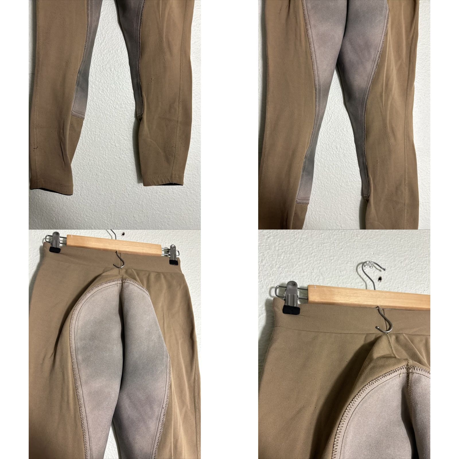 Ariat VINTAGE Ariat Women's Small Khaki Equestrian Riding Pull On Trousers Pants 26x26" Size 28" / US 6 / IT 42 - 8 Thumbnail