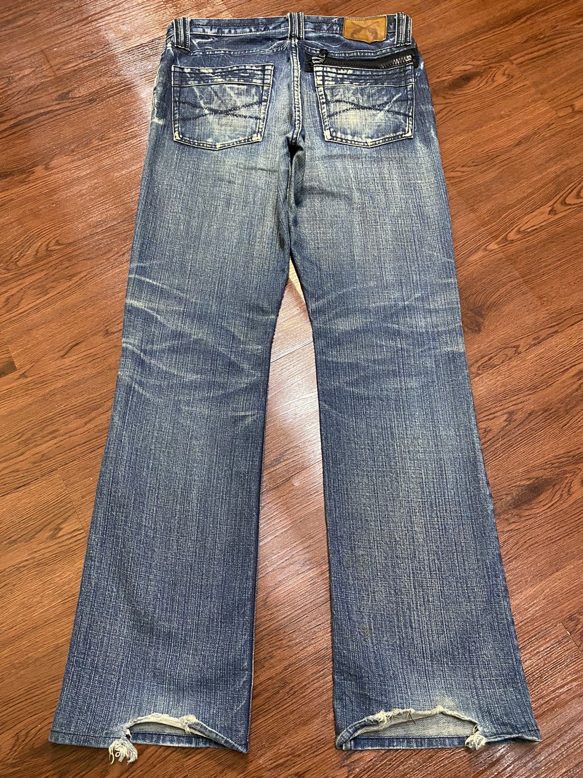 Japanese Brand D158 Roar Japan Hanamaka CROSSGUN Little Bootcut Jeans Size US 34 / EU 50 - 2 Thumbnail