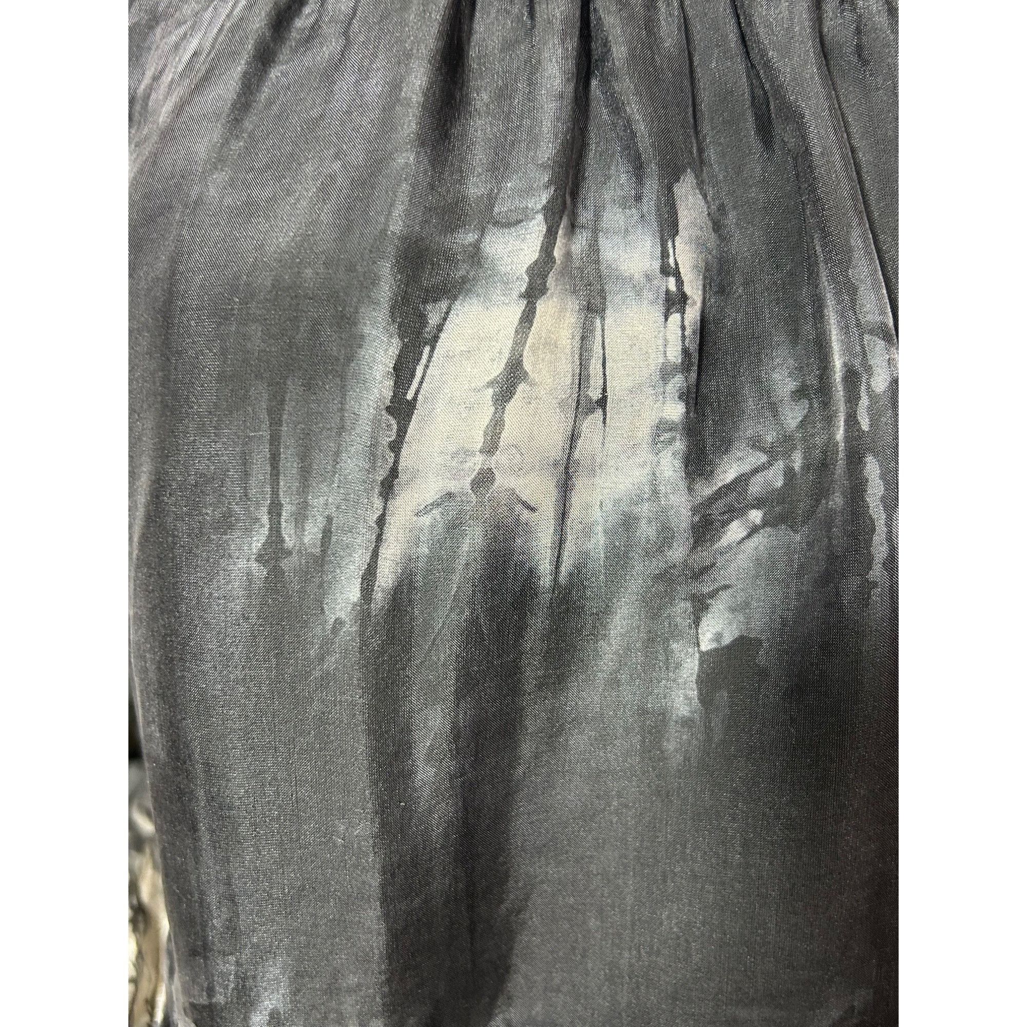 Other Tempo Paris Top M/L Black White Tie Dyed Long Sleeve Silk It Size M / US 6-8 / IT 42-44 - 13 Thumbnail