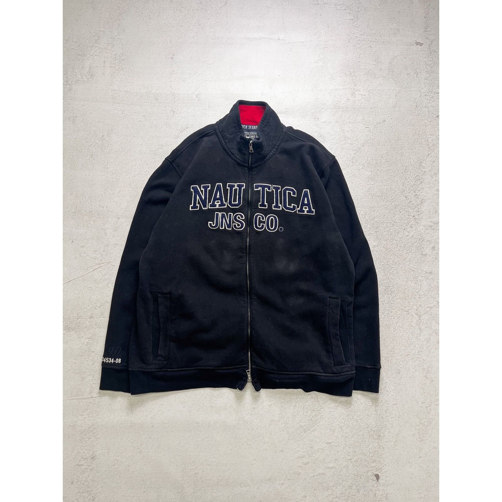 Nautica Vintage 00s Nautica Black Zip-Up Sweatshirt - Men's 2XL Size US XXL / EU 58 / 5 - 1 Thumbnail