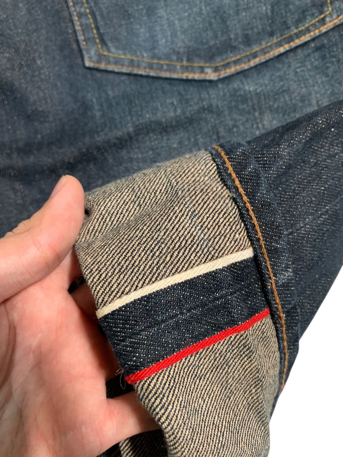 Evisu EVISU SEAGULL SELVEDGE 13OZ BUTTON FLY SHORT DENIM Size US 33 - 11 Thumbnail