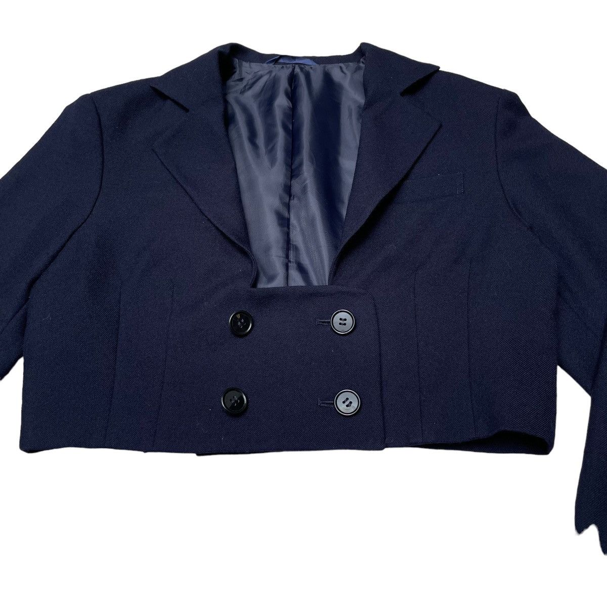 Yohji Yamamoto Vintage Japanese Brand Yohji Yamamoto Crop Jacket 1990s Size US M / EU 48-50 / 2 - 3 Thumbnail