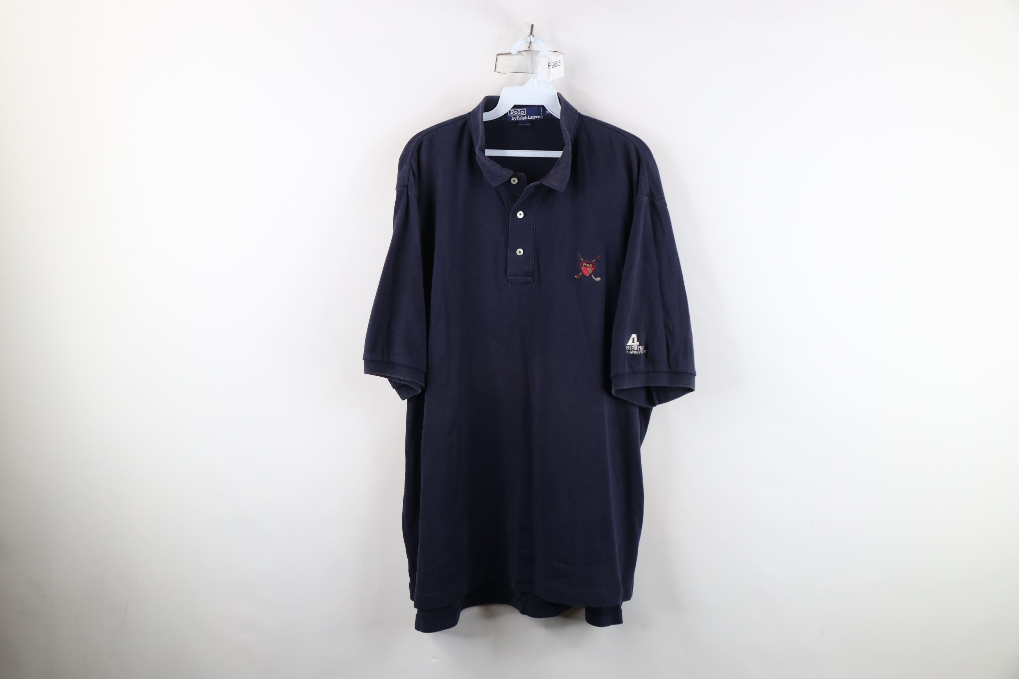Ralph Lauren Vintage 90s Ralph Lauren 10th Anniversary Golf Polo Shirt Size US XL / EU 56 / 4 - 1 Thumbnail
