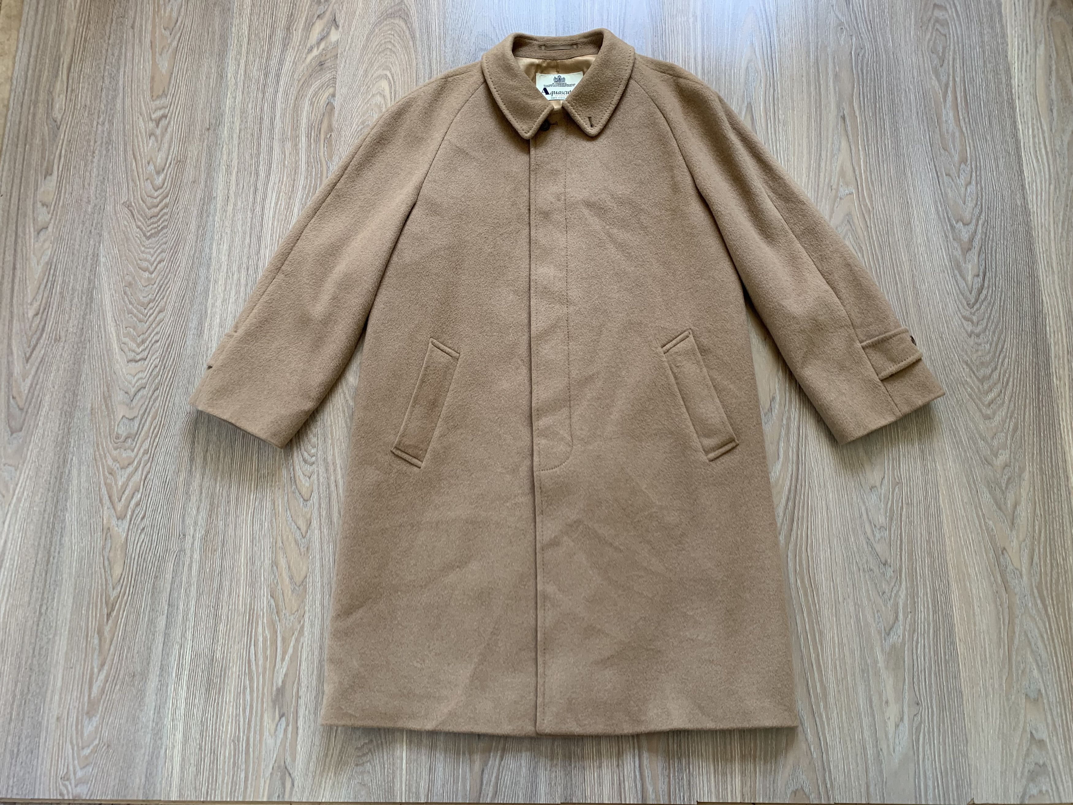 Aquascutum × Vintage Aquascutum Of London Pure Camelhair Vintage Womens Coat Size XXL / US 16-18 / IT 52-54 - 2 Thumbnail