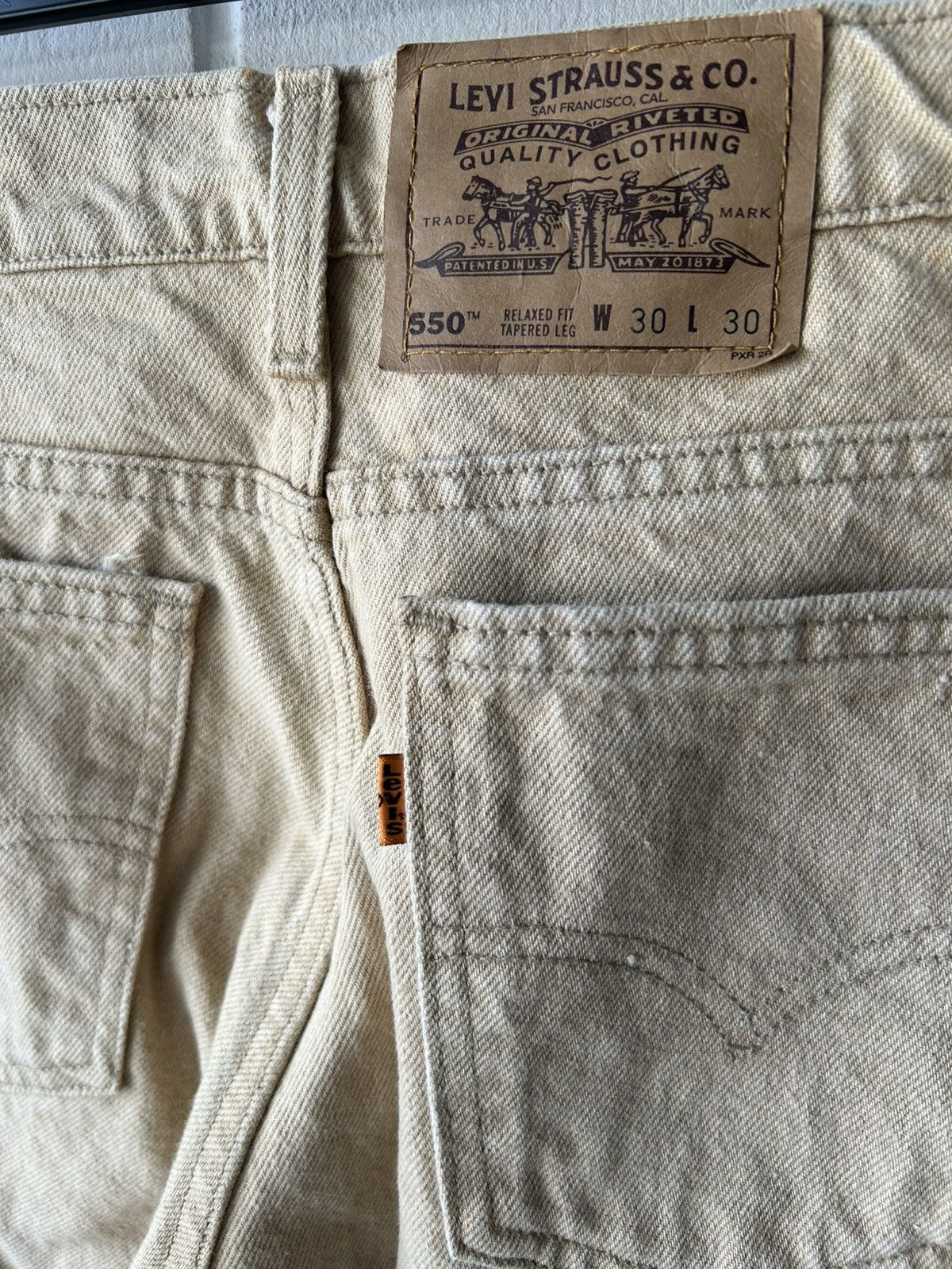 Levi's Vintage Levi’s 550 Orange Tab Denim Pants Size US 30 / EU 46 - 4 Thumbnail