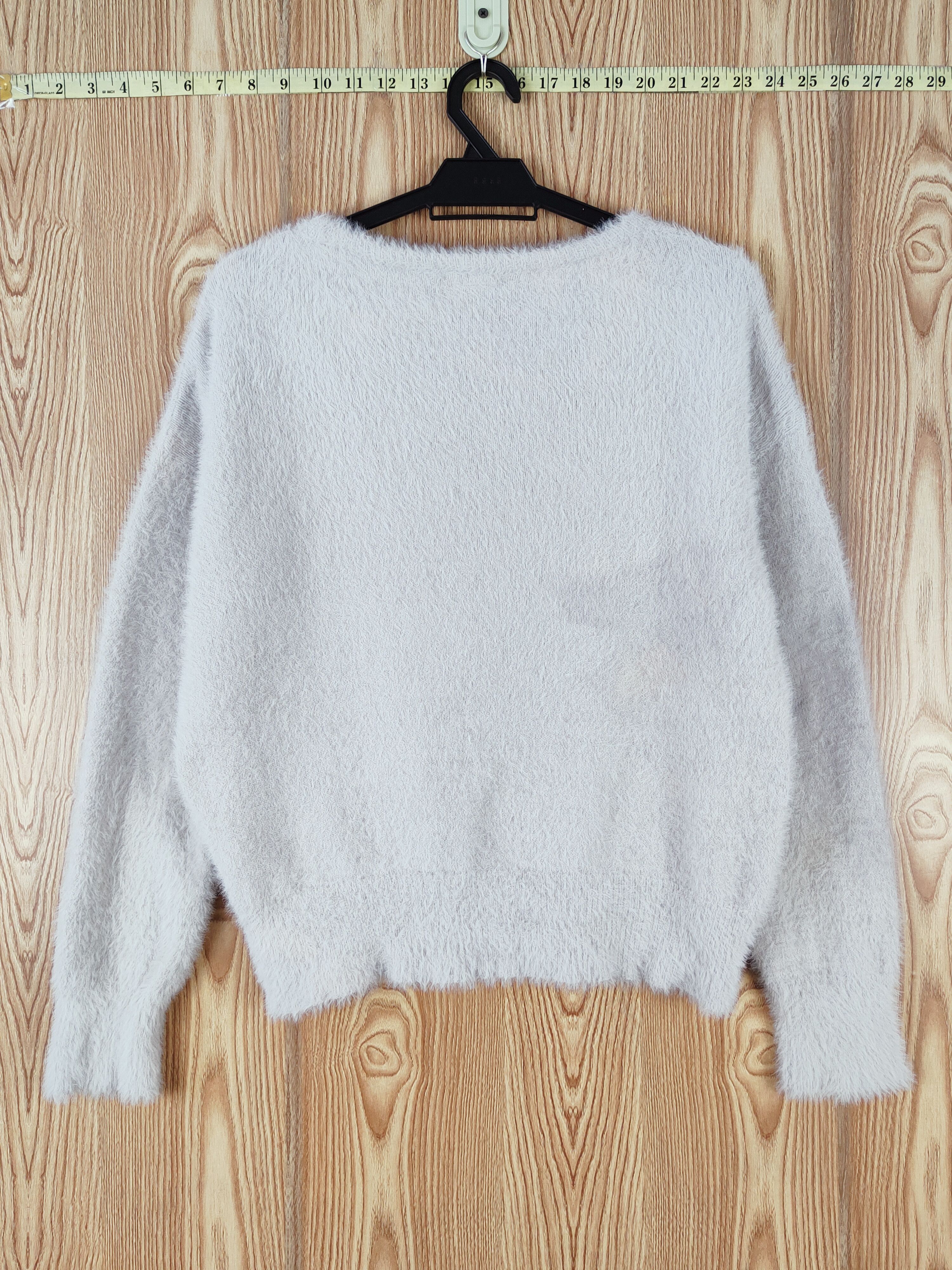 Japanese Brand × Vintage Vintage 💥 Pas de Deux Gray Fur Mohair Knitwear Size M / US 6-8 / IT 42-44 - 7 Thumbnail