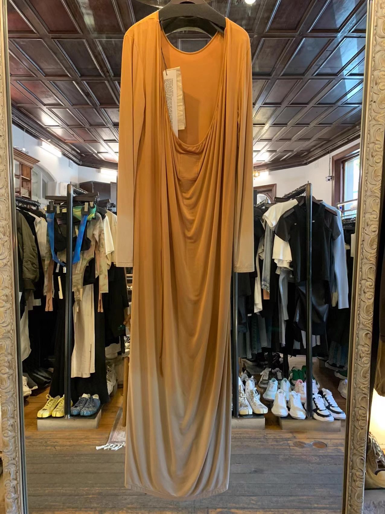 Uma Wang UMA WANG FW25 Women’s Tan/Mustard Dea Dress Ｑ25 Size M / US 6-8 / IT 42-44 - 3 Thumbnail