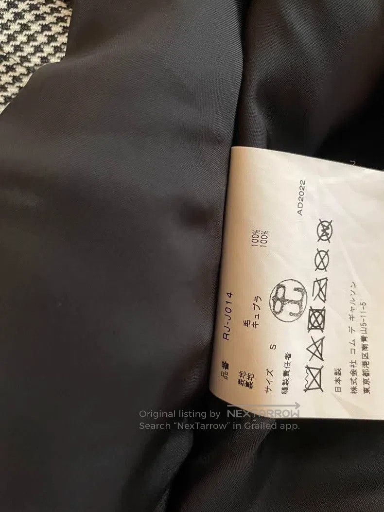 Comme des Garcons Comme Des Garcons Black Retro Houndstooth Two-Tone Top Size S / US 4 / IT 40 - 6 Thumbnail
