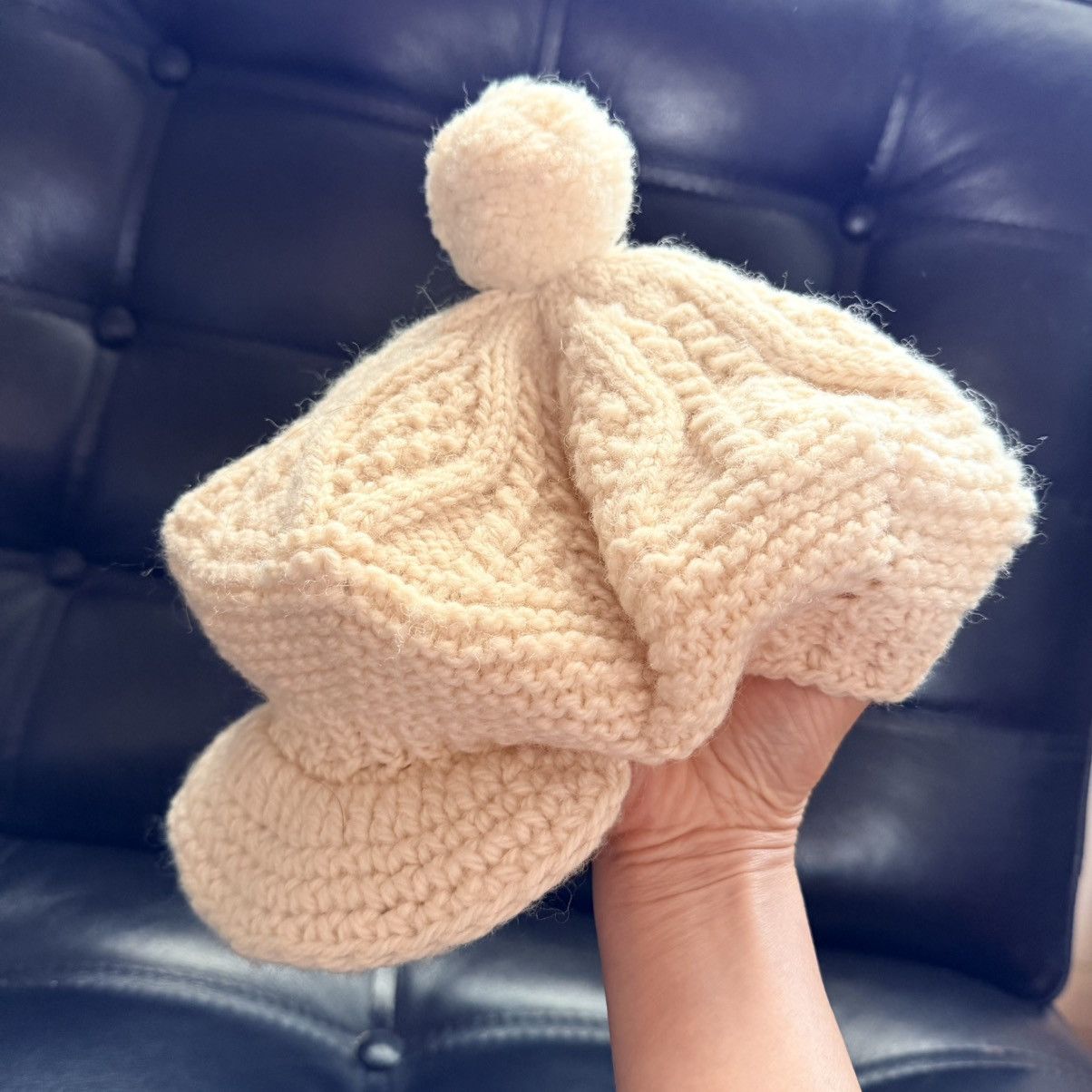 Other John Molloy Donegal Wool Knit Newsboy Hat Cream Ireland Size ONE SIZE - 6 Thumbnail
